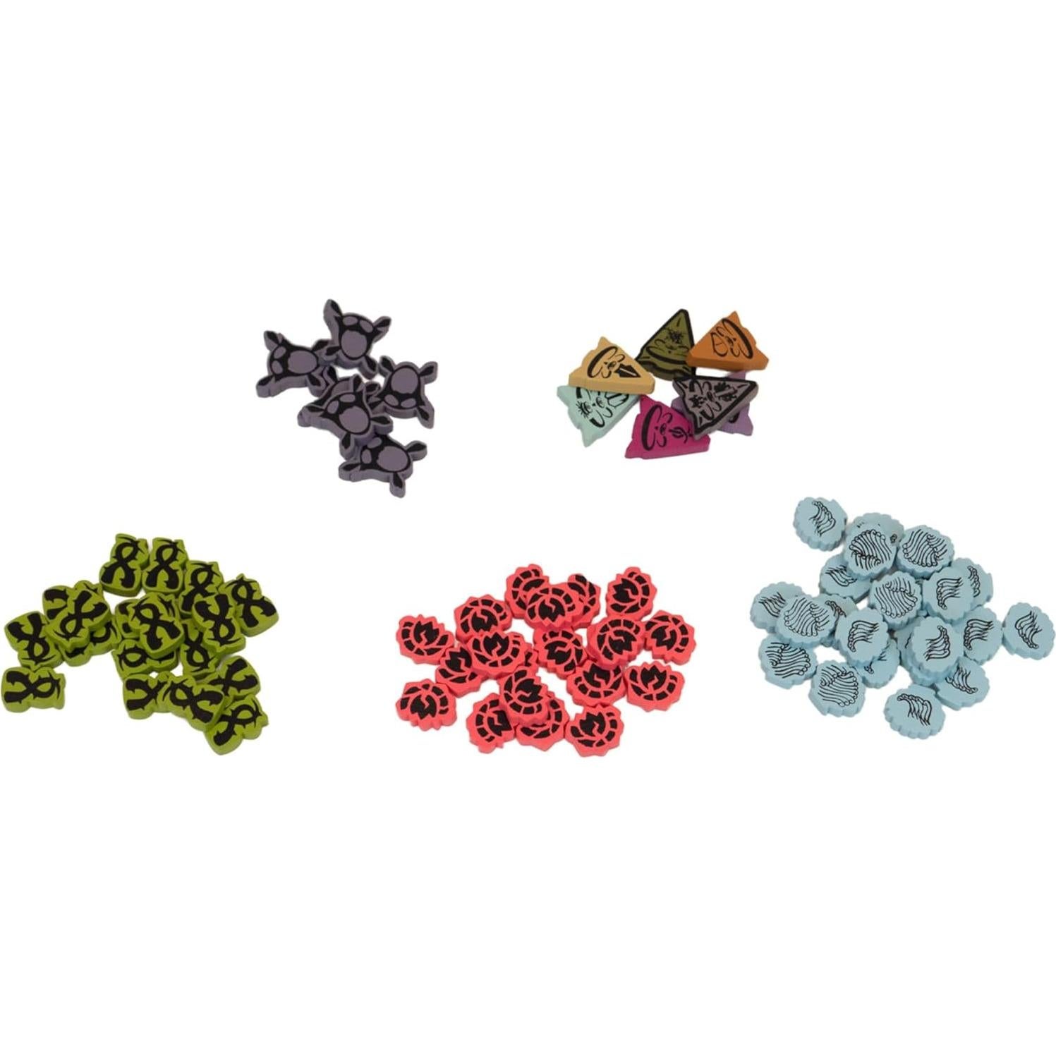 Fichas Premium de Madera Spirit Island | Paquete 2 | 201 Piezas