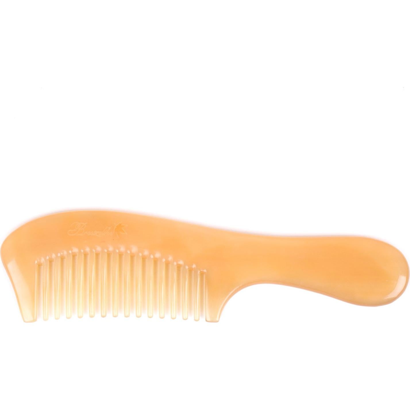 Peine de Cuerno de Oveja Natural - Dientes Anchos 18 cm