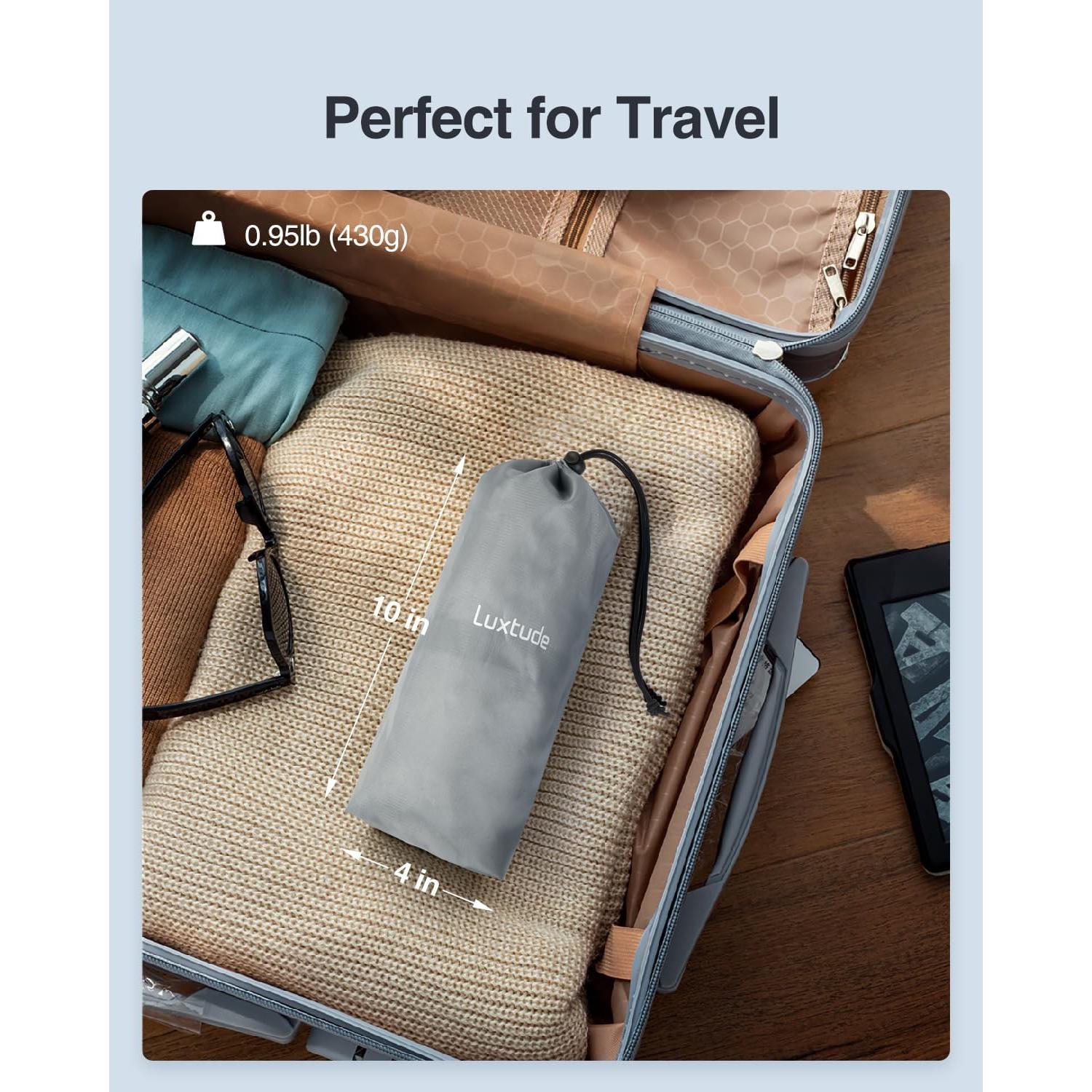 Almohada Inflable Luxtude Media Luna Soporte Rodillas 51x20.8cm