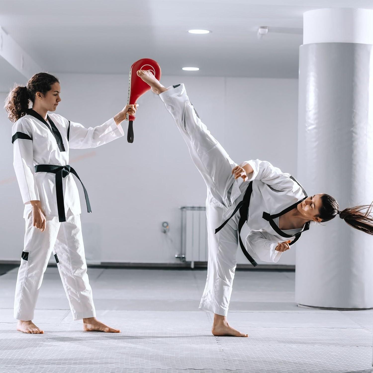 Pads de Patada Juvale para Taekwondo - 2 Piezas Rojas