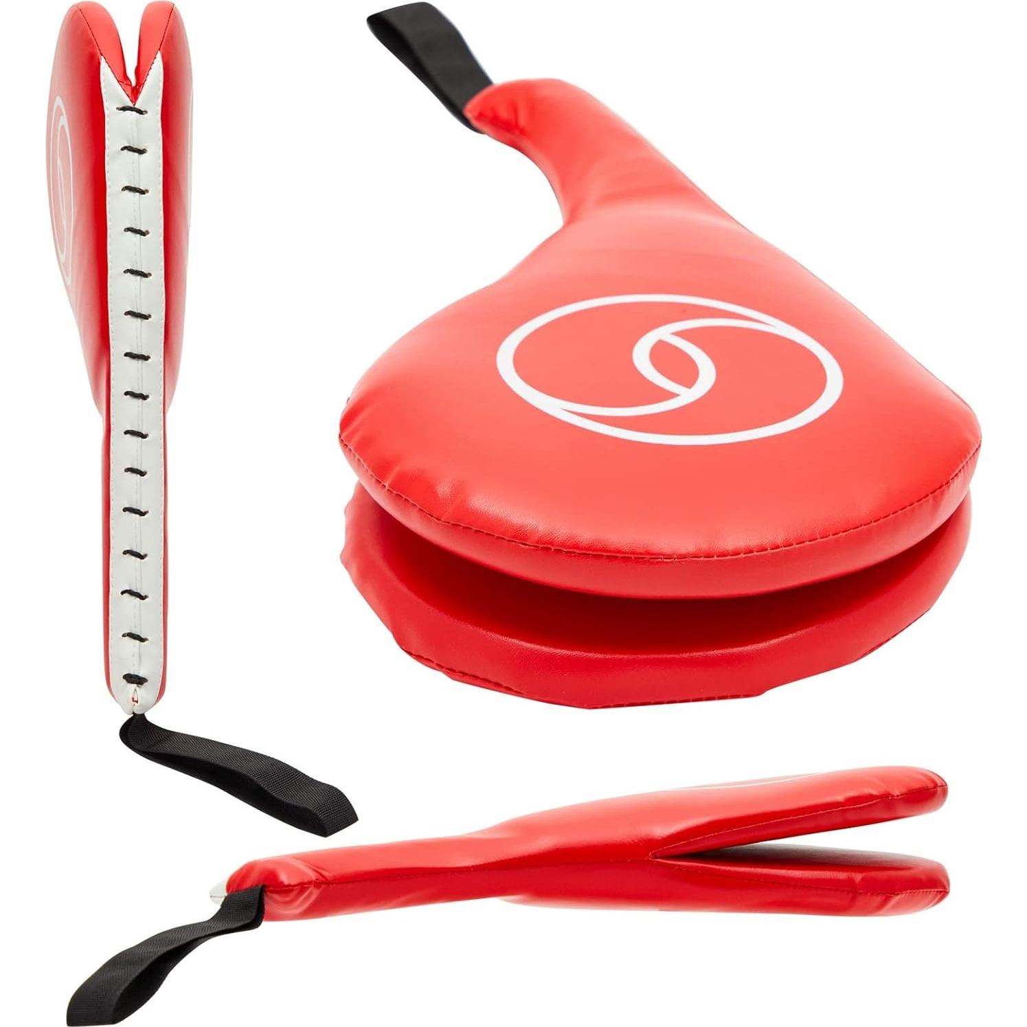 Pads de Patada Juvale para Taekwondo - 2 Piezas Rojas