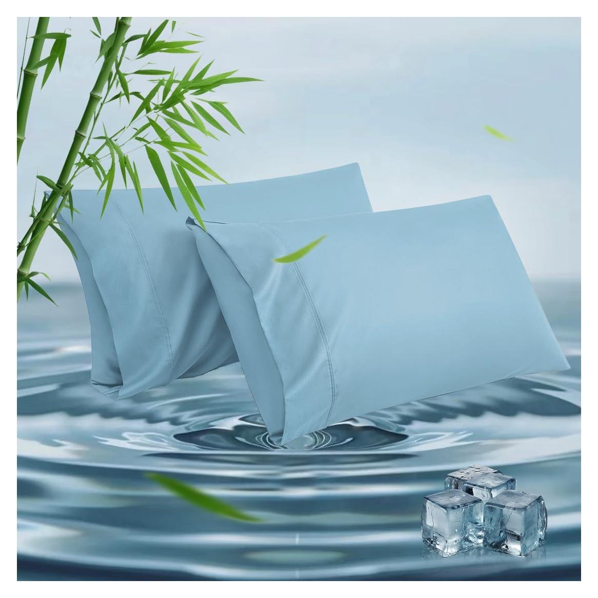 Funda de almohada estándar Parkdeny de viscosa de bambú 2 unidades