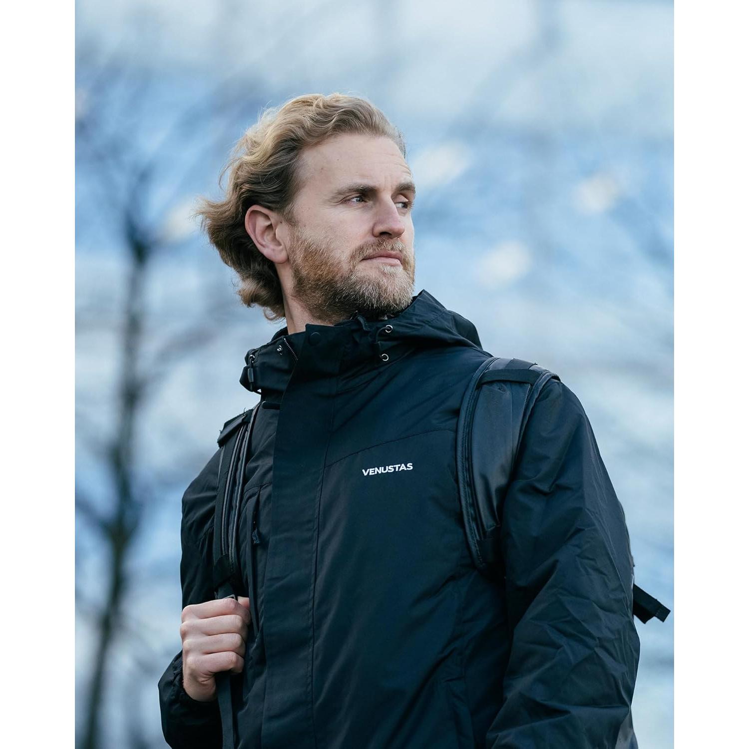 Chaqueta Térmica 3-en-1 Venustas para Hombre Resistente al Agua