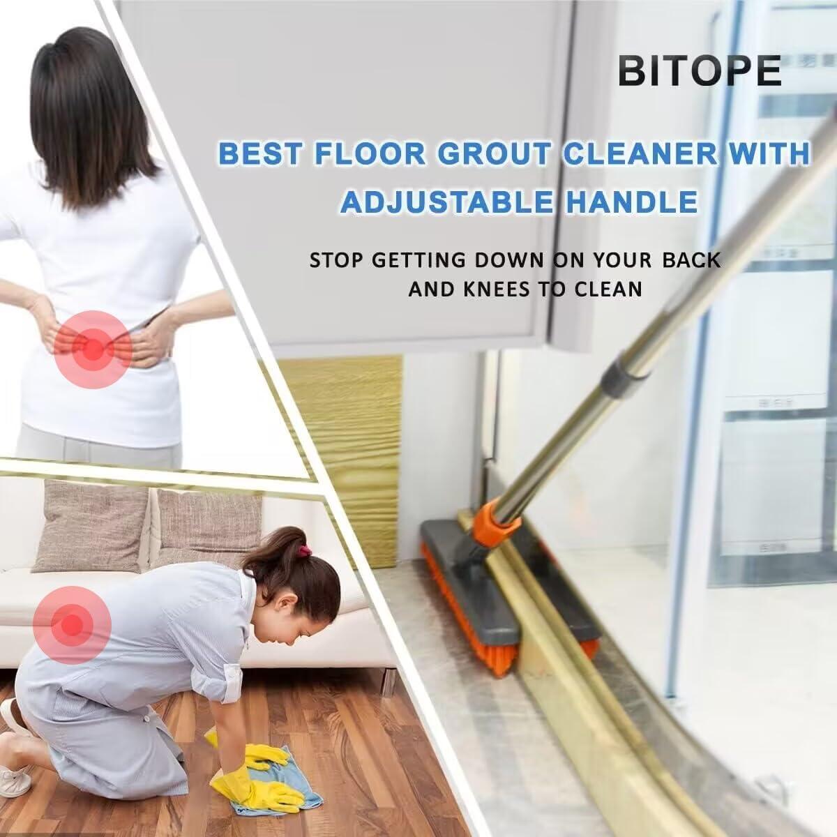 Limpiador de Juntas BITOPE con Mango Ajustable y Cabezal V