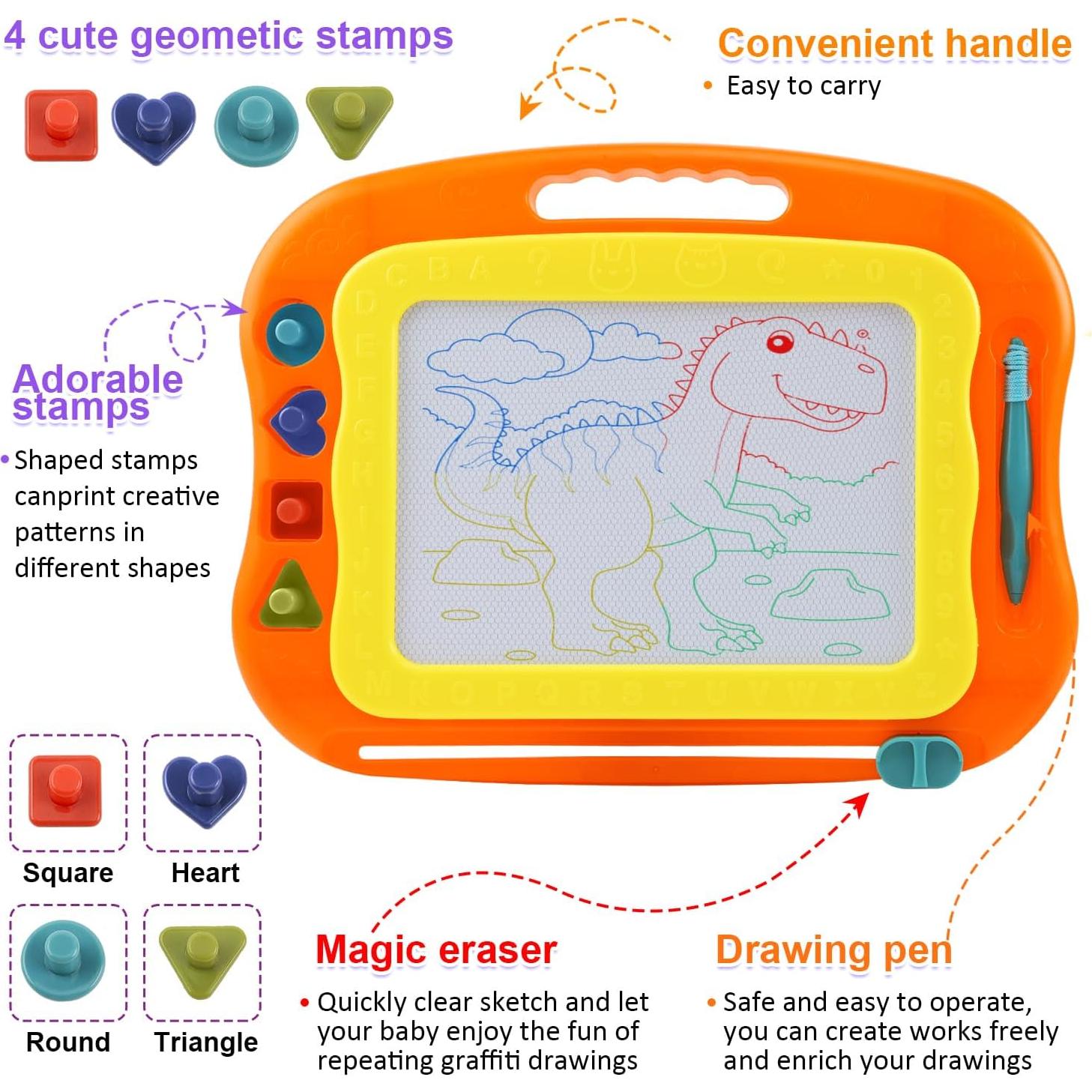 Tablero Magnético de Dibujo BABLOCVID 38 cm Colorido Educativo