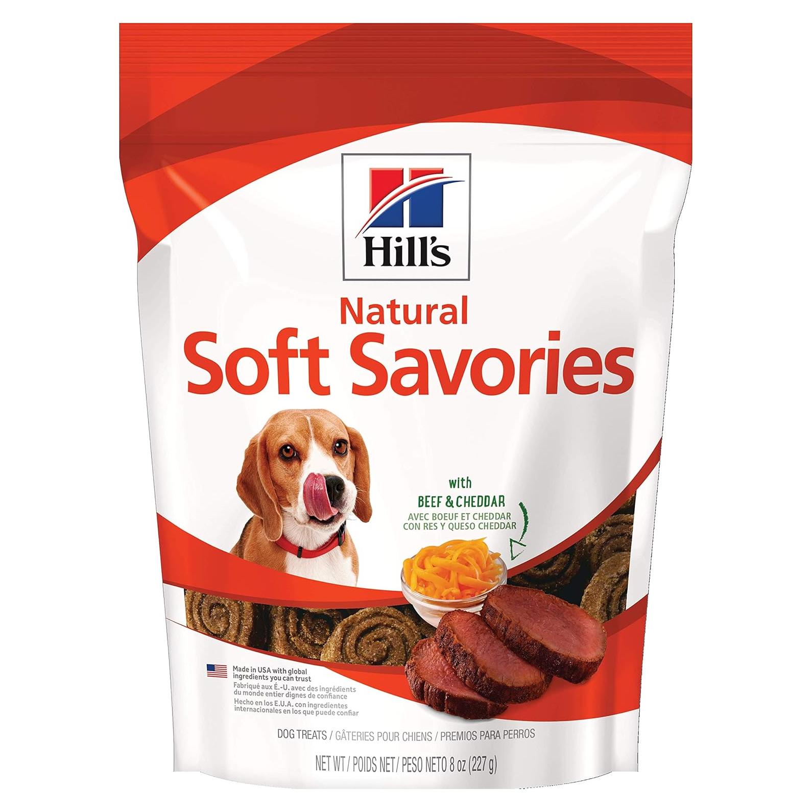 Golosinas para Perros Hill's Natural Soft Savories 226.8g Carne de Res y Cheddar