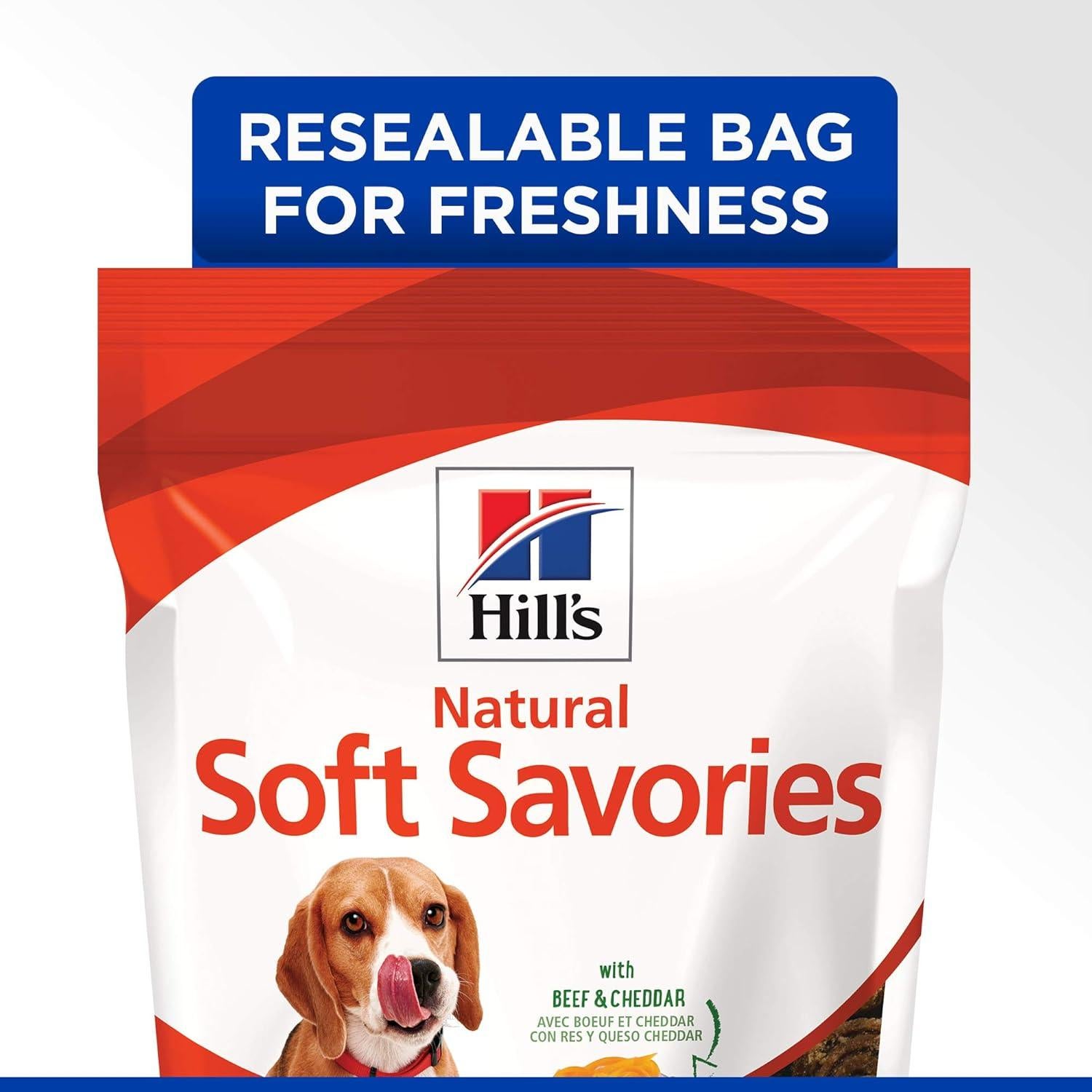 Golosinas para Perros Hill's Natural Soft Savories 226.8g Carne de Res y Cheddar