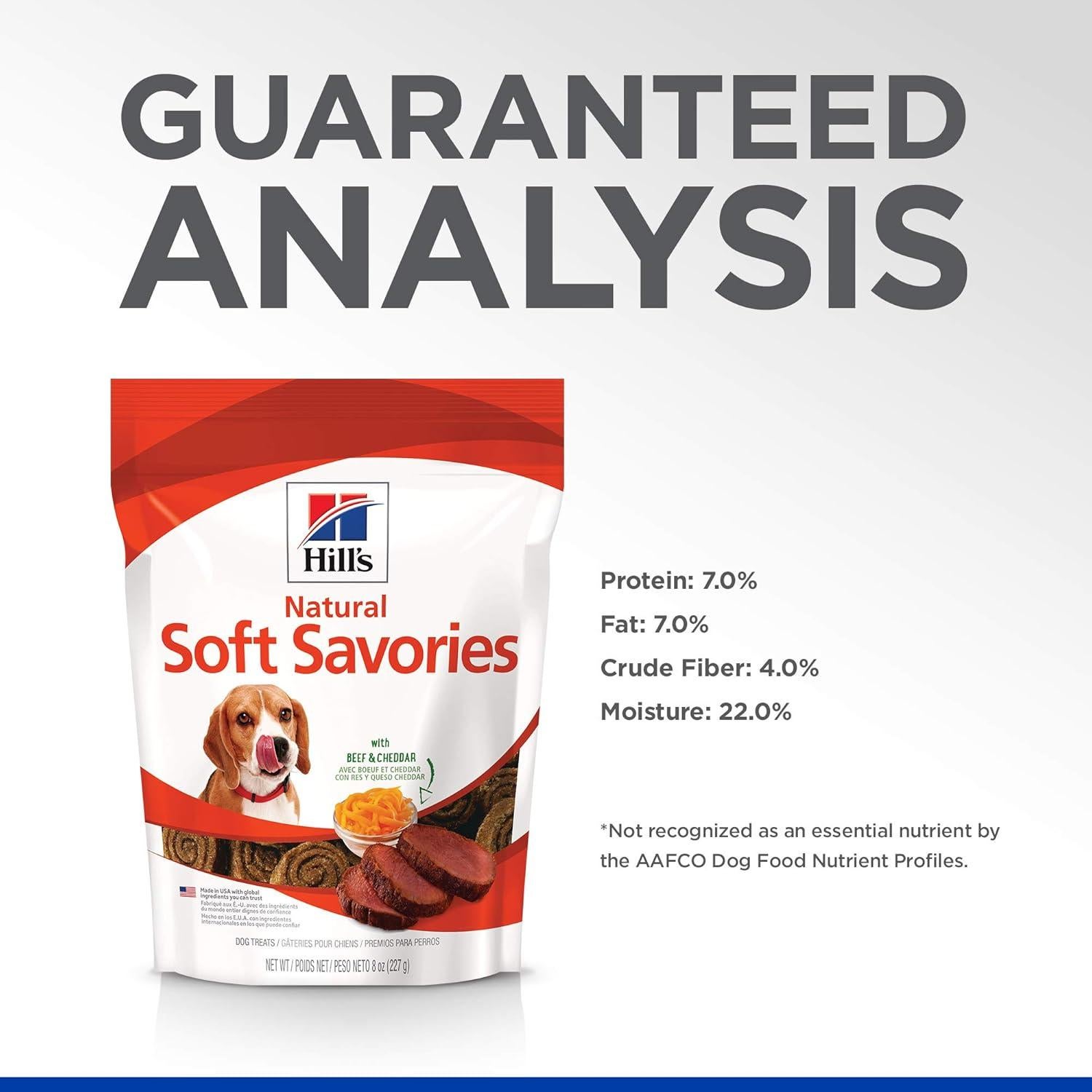 Golosinas para Perros Hill's Natural Soft Savories 226.8g Carne de Res y Cheddar