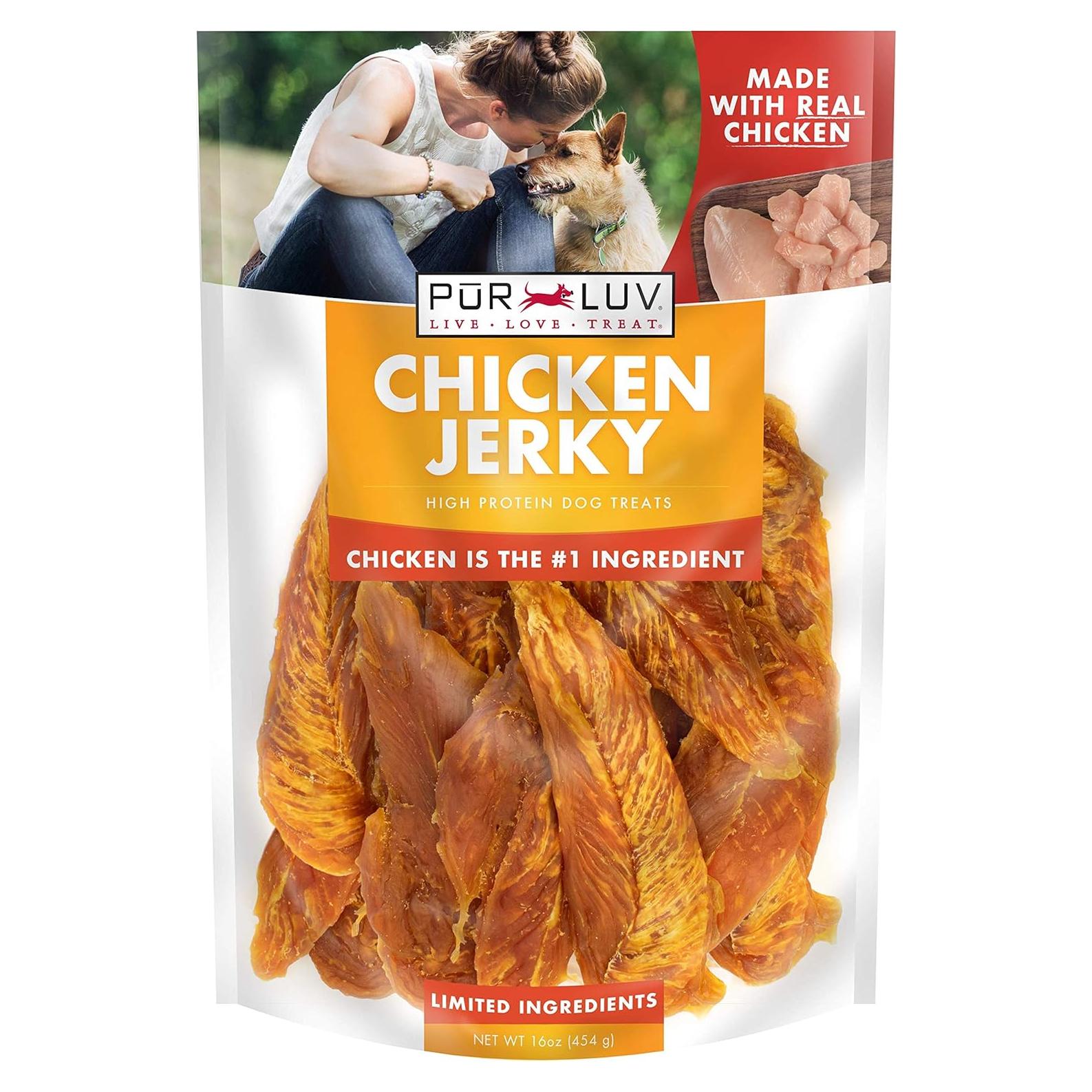 Galletas para Perros Pur Luv Jerky de Pollo 0.45 kg