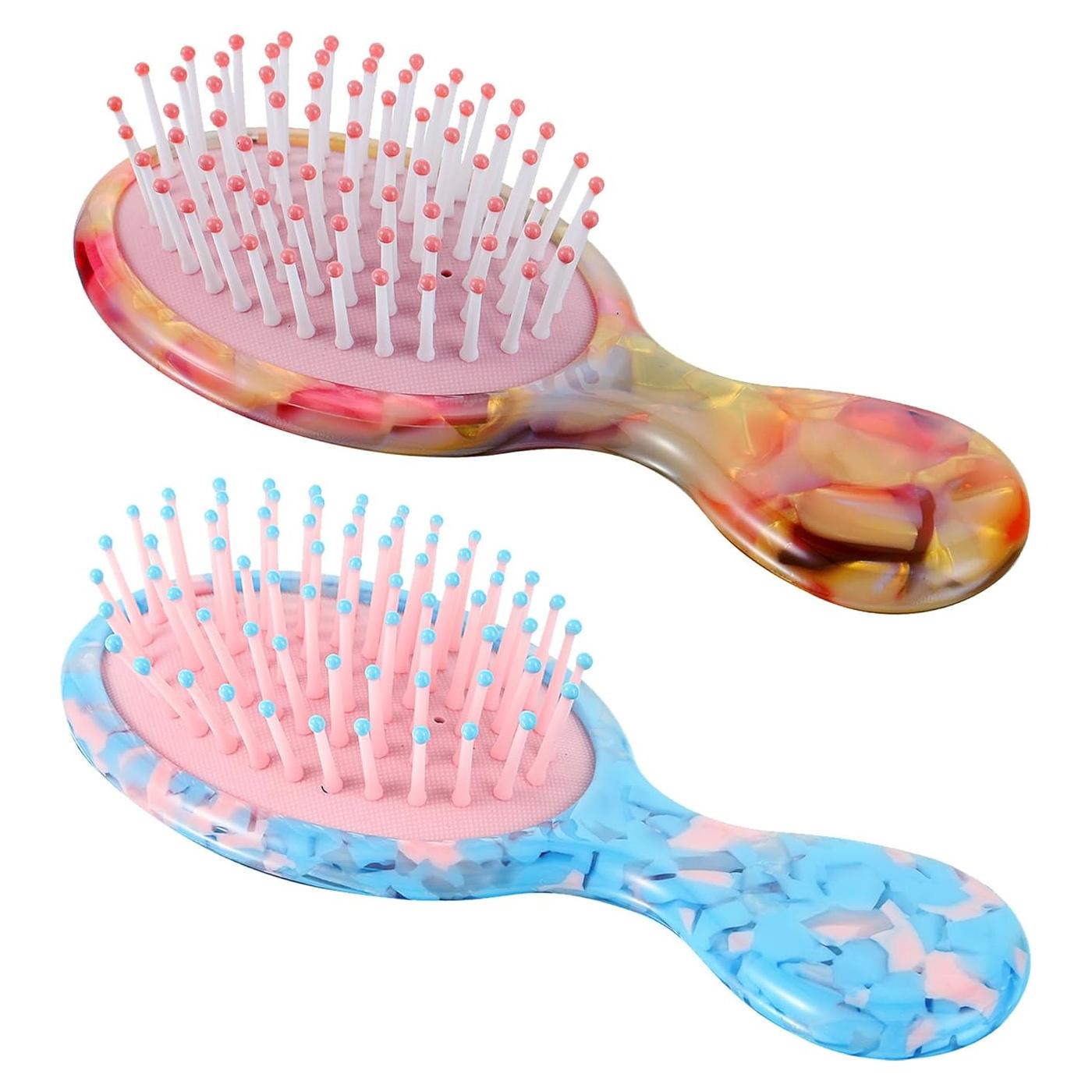 Cepillo de Pelo Mini SINIDE con Mango de Acetato 18x7cm