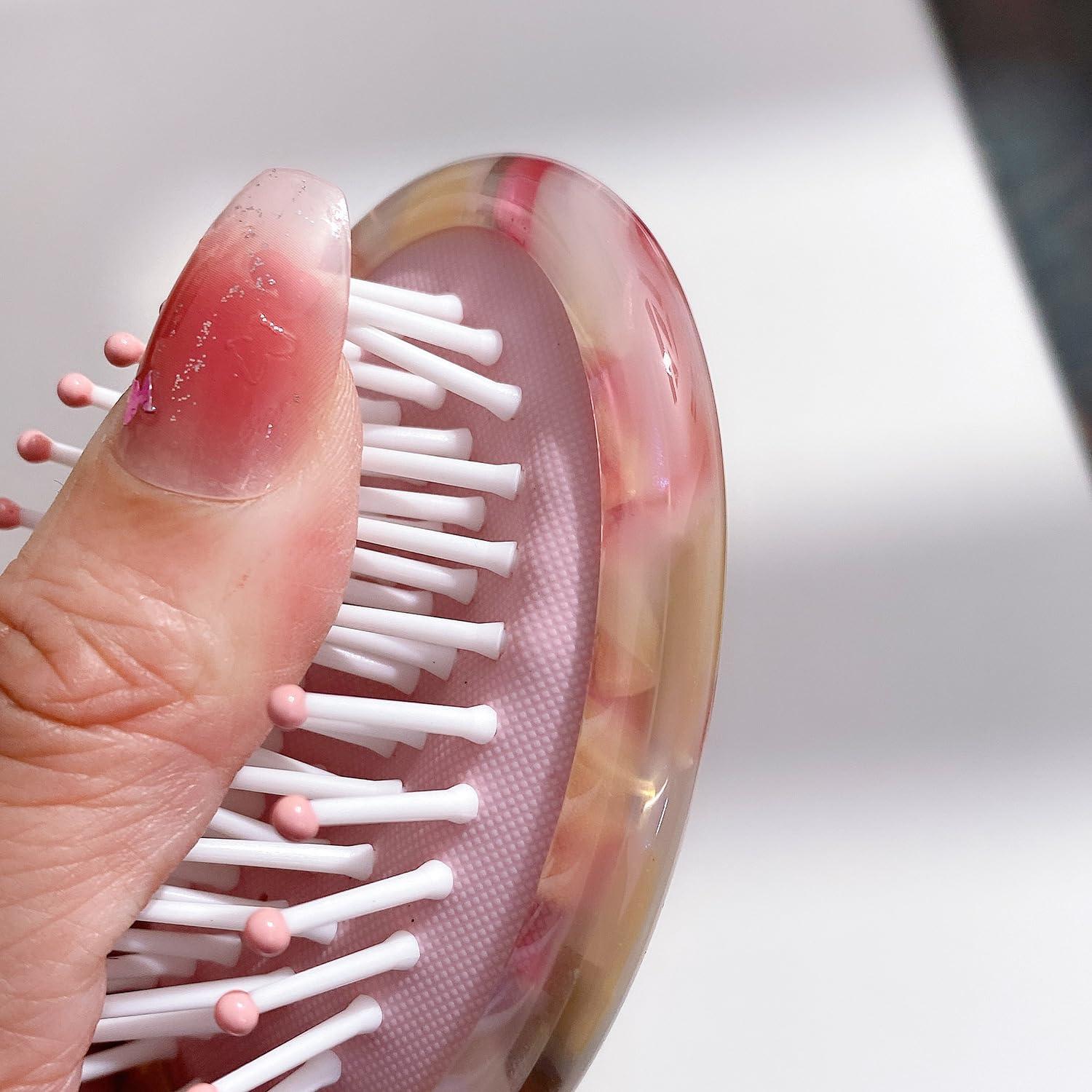 Cepillo de Pelo Mini SINIDE con Mango de Acetato 18x7cm