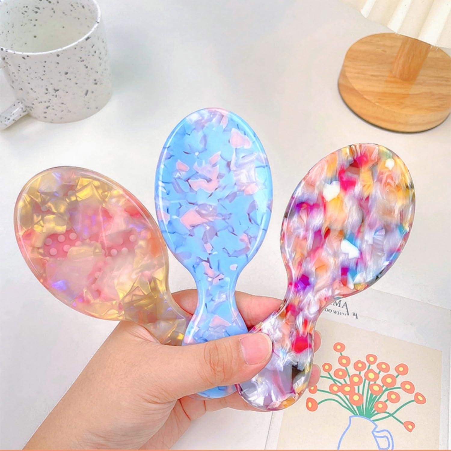 Cepillo de Pelo Mini SINIDE con Mango de Acetato 18x7cm