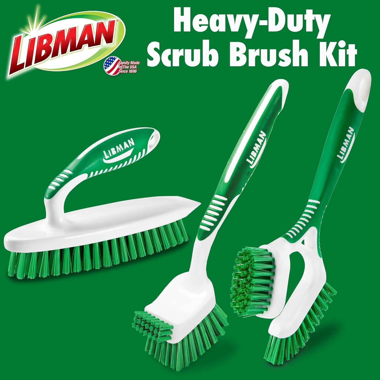 Kit de Cepillos de Limpieza Libman Heavy Duty | 3 Cepillos