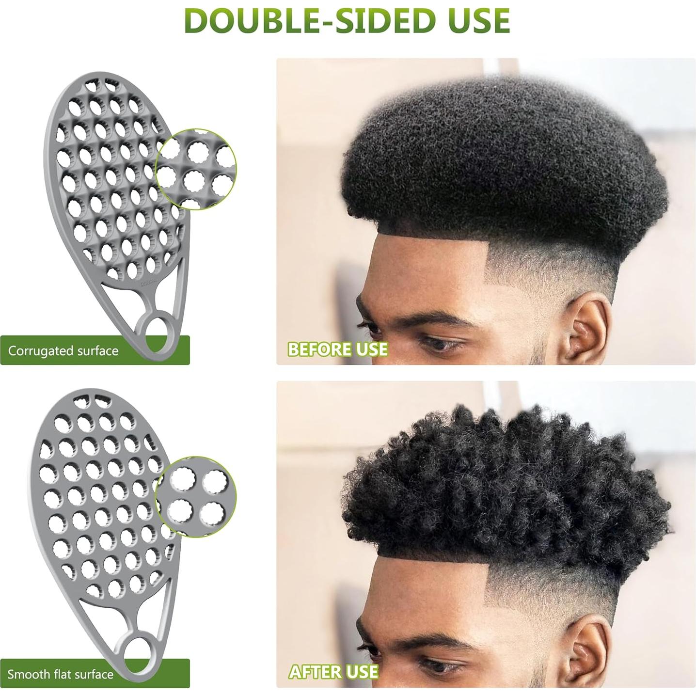 Cepillo Rizado de Silicona KOUPA 2 Piezas Color Gris