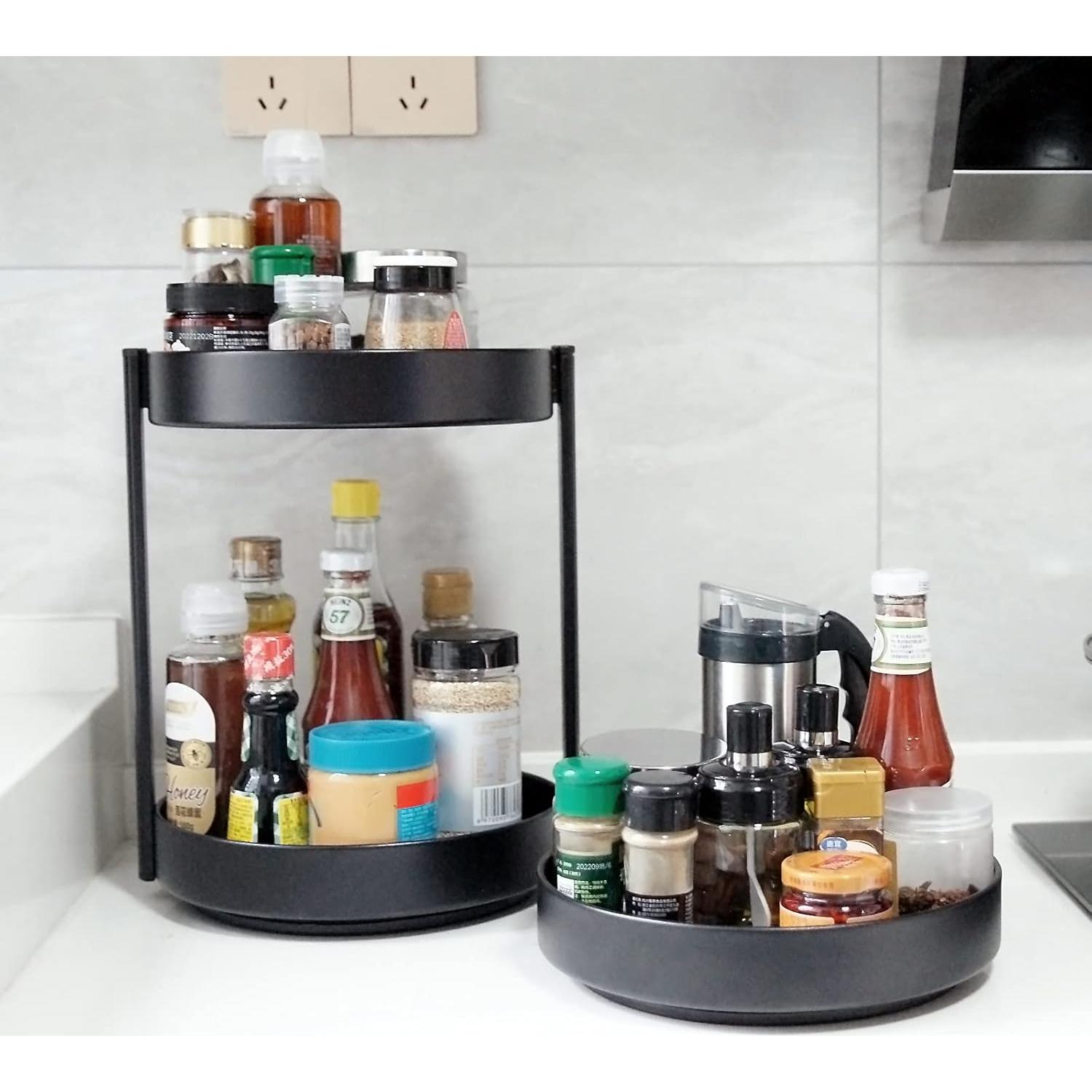 Organizador giratorio de especias XNTONG 25.4 cm acero inoxidable