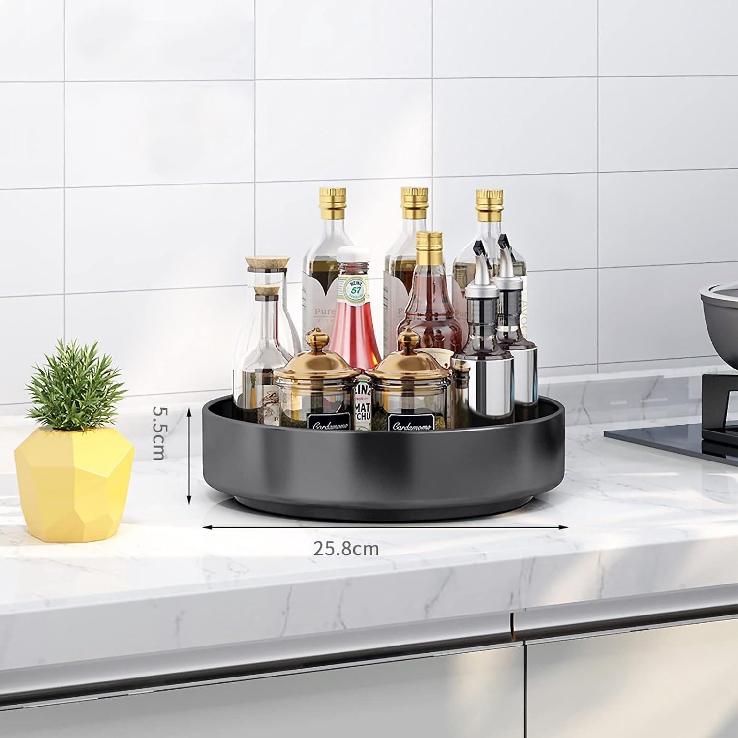 Organizador giratorio de especias XNTONG 25.4 cm acero inoxidable