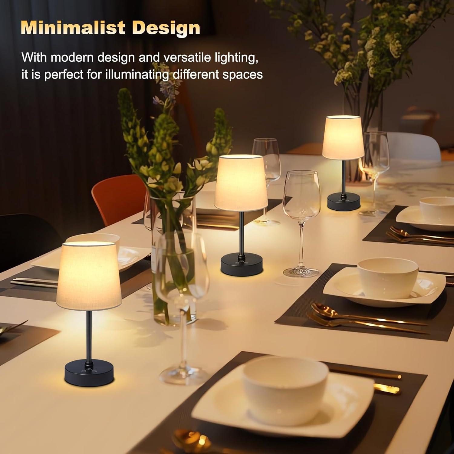 Lámpara de Mesa Inalámbrica Wowag YX-240104 5000mAh LED Táctil