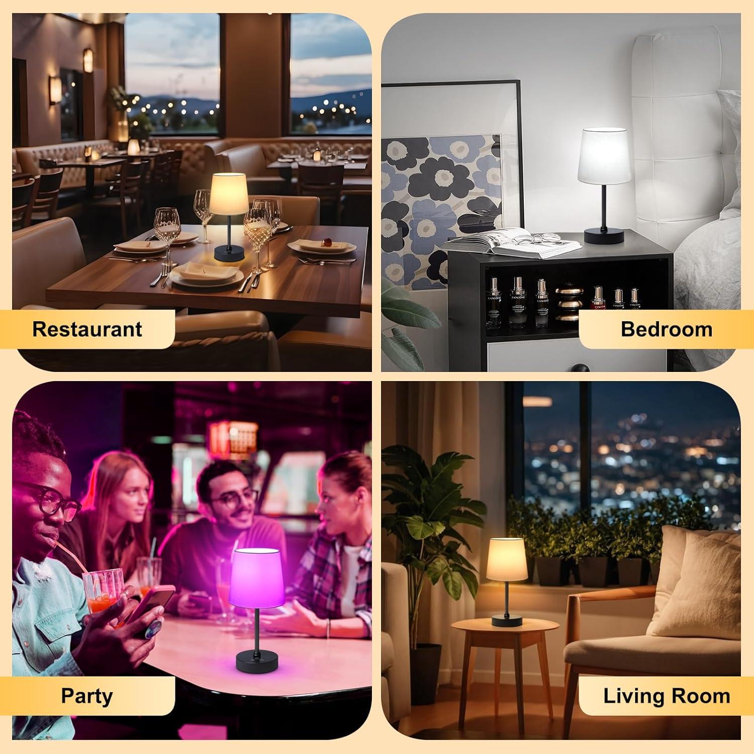 Lámpara de Mesa Inalámbrica Wowag YX-240104 5000mAh LED Táctil