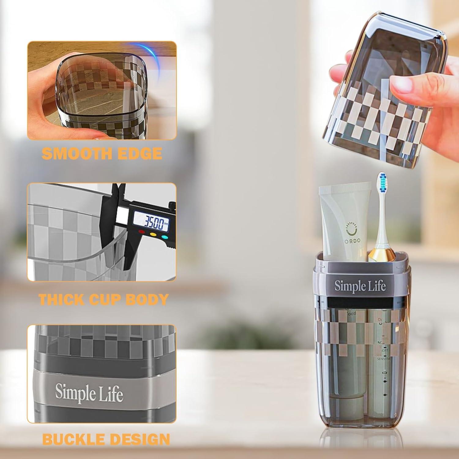 Soporte para Cepillo de Dientes EOREA Brush Negro Portátil