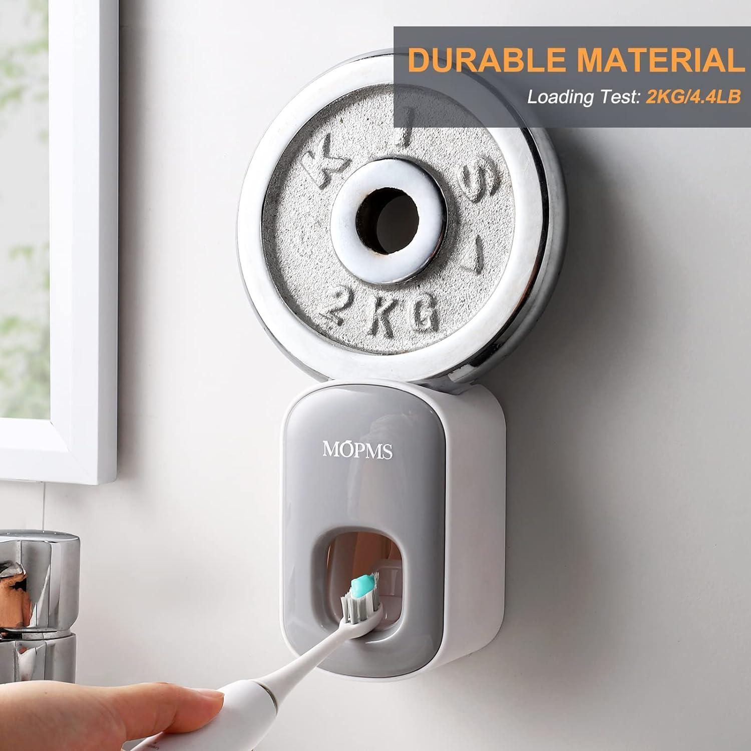 Dispensador de Pasta de Dientes Automático MOPMS Gris y Negro