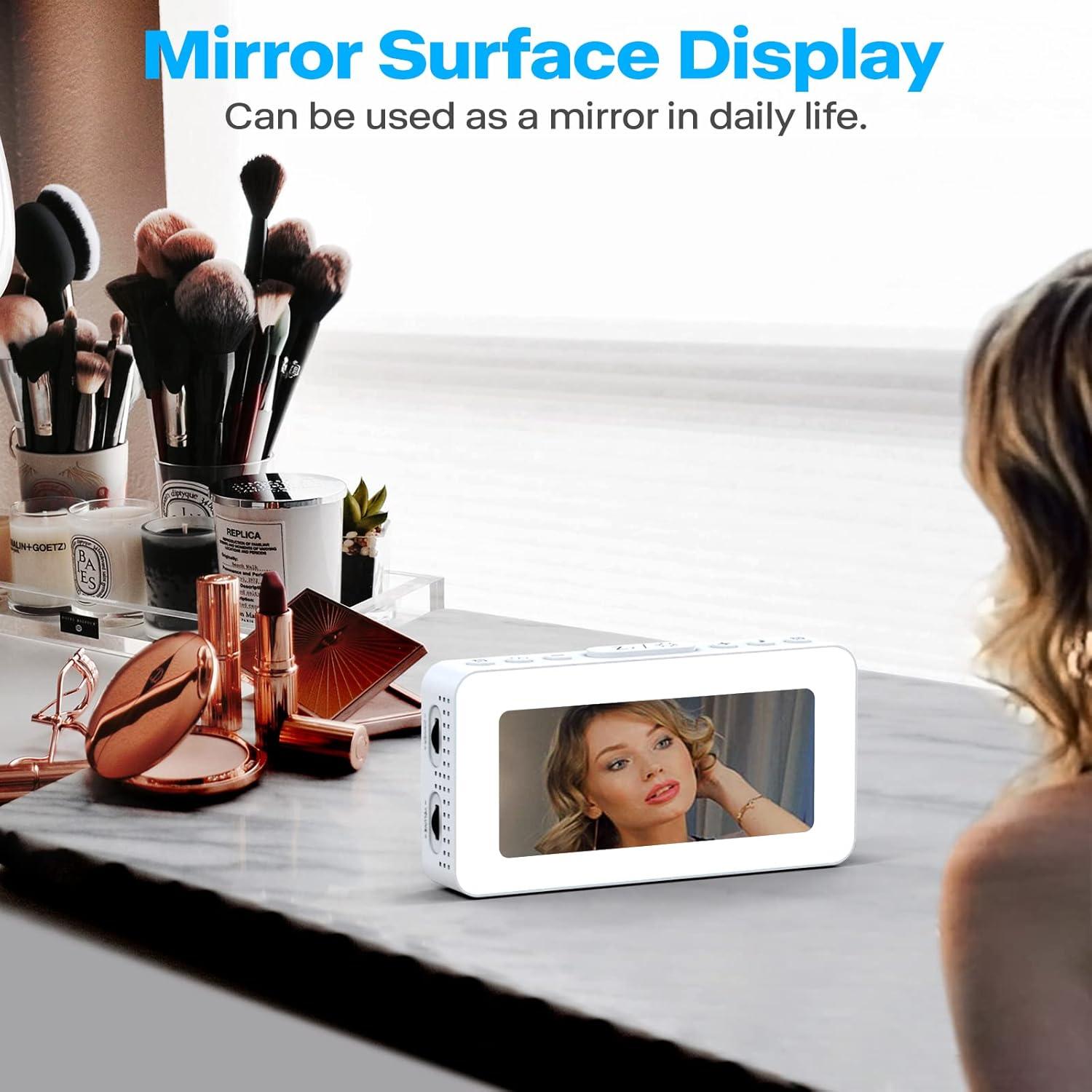 Reloj Despertador Digital AFEXOA con Luz RGB y Cargador USB