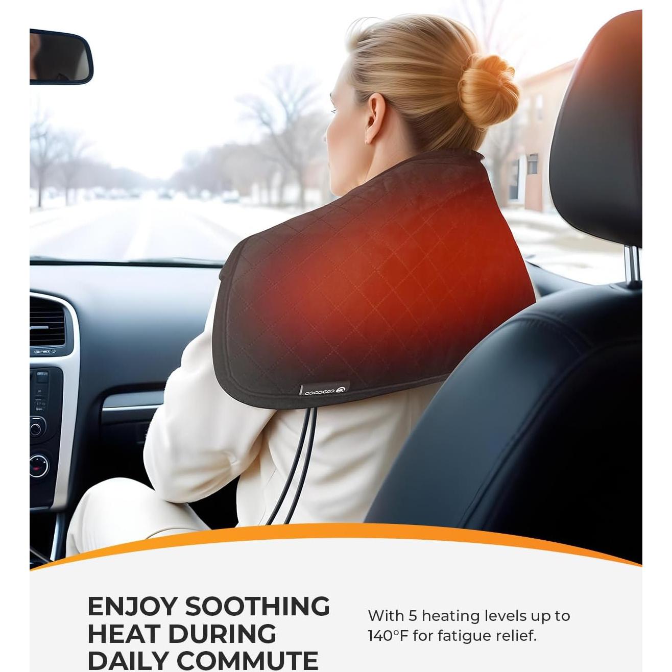 Manta Calentada para Auto CooCoCo 30.48x60.96cm 5 Niveles