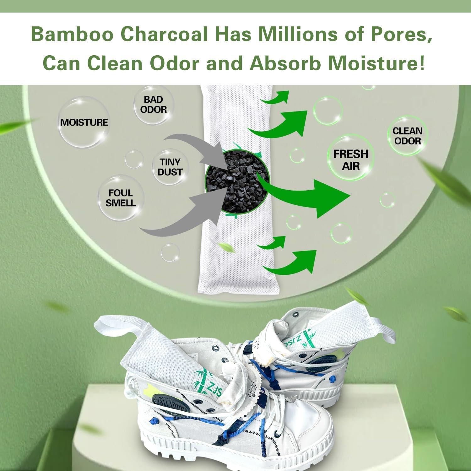 Eliminador de Olores para Zapatos ZJSCXT - Carbón de Bambú 2 Pzs