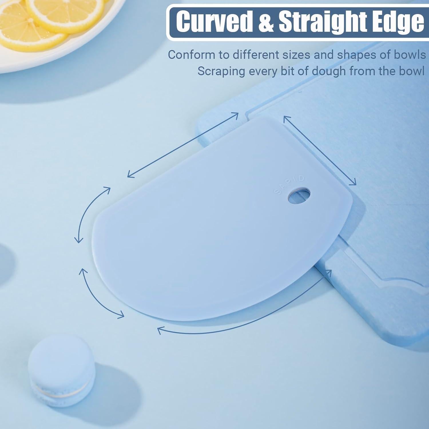 Raspador de Masa de Silicona SAPID 15.2x10.9cm Juego de 2