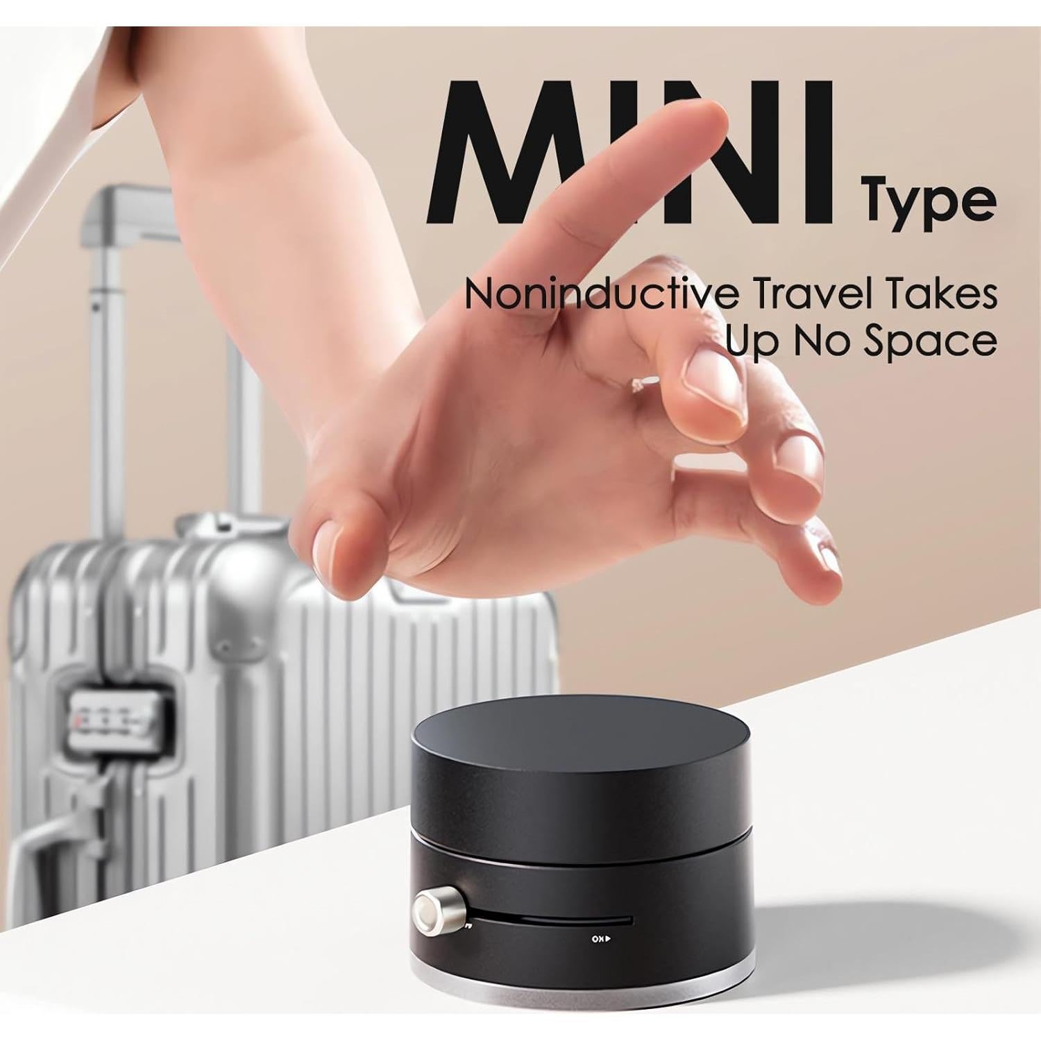 Soporte de Teléfono Magnético Succión Shker 360° Plegable Negro