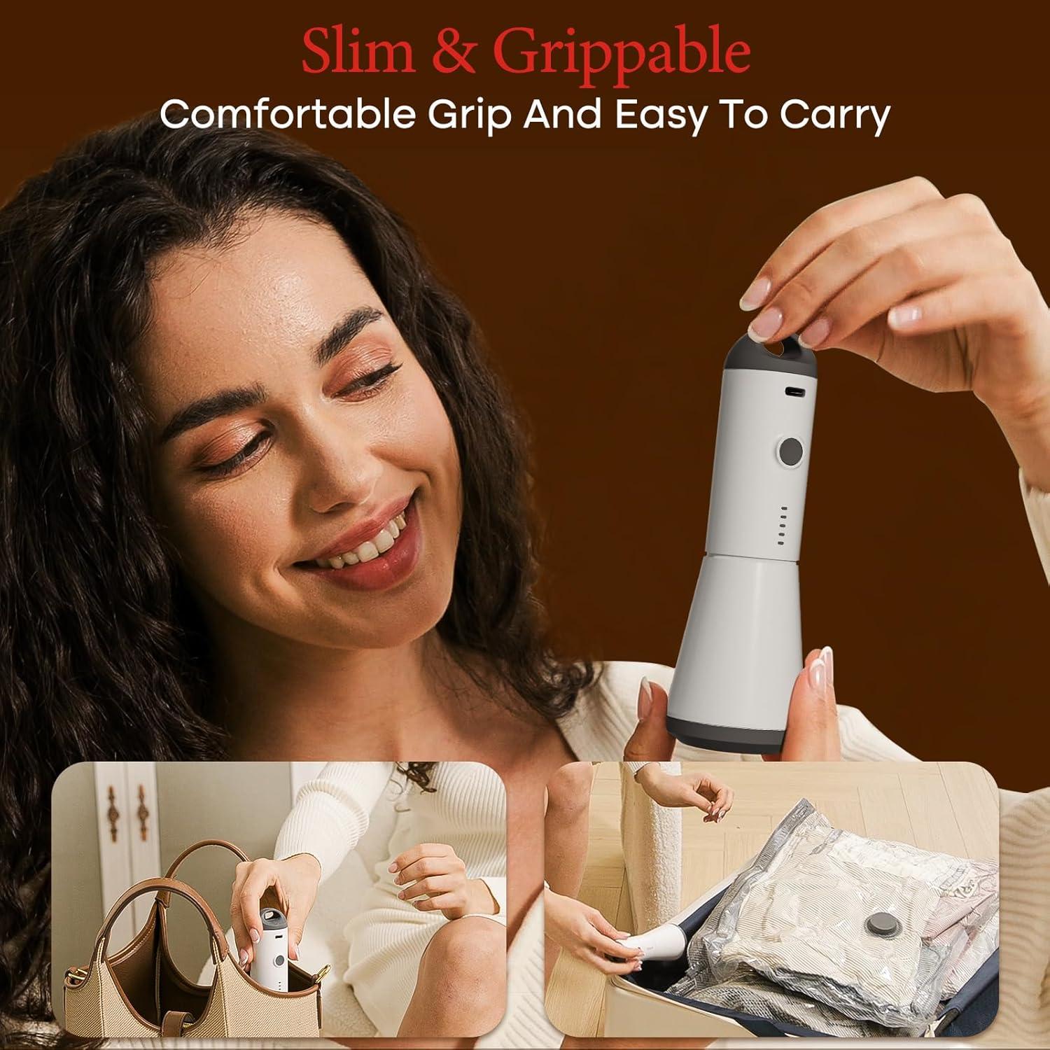 9 Bolsas de Vacío Recargables Vacbird para Viaje 40x60cm