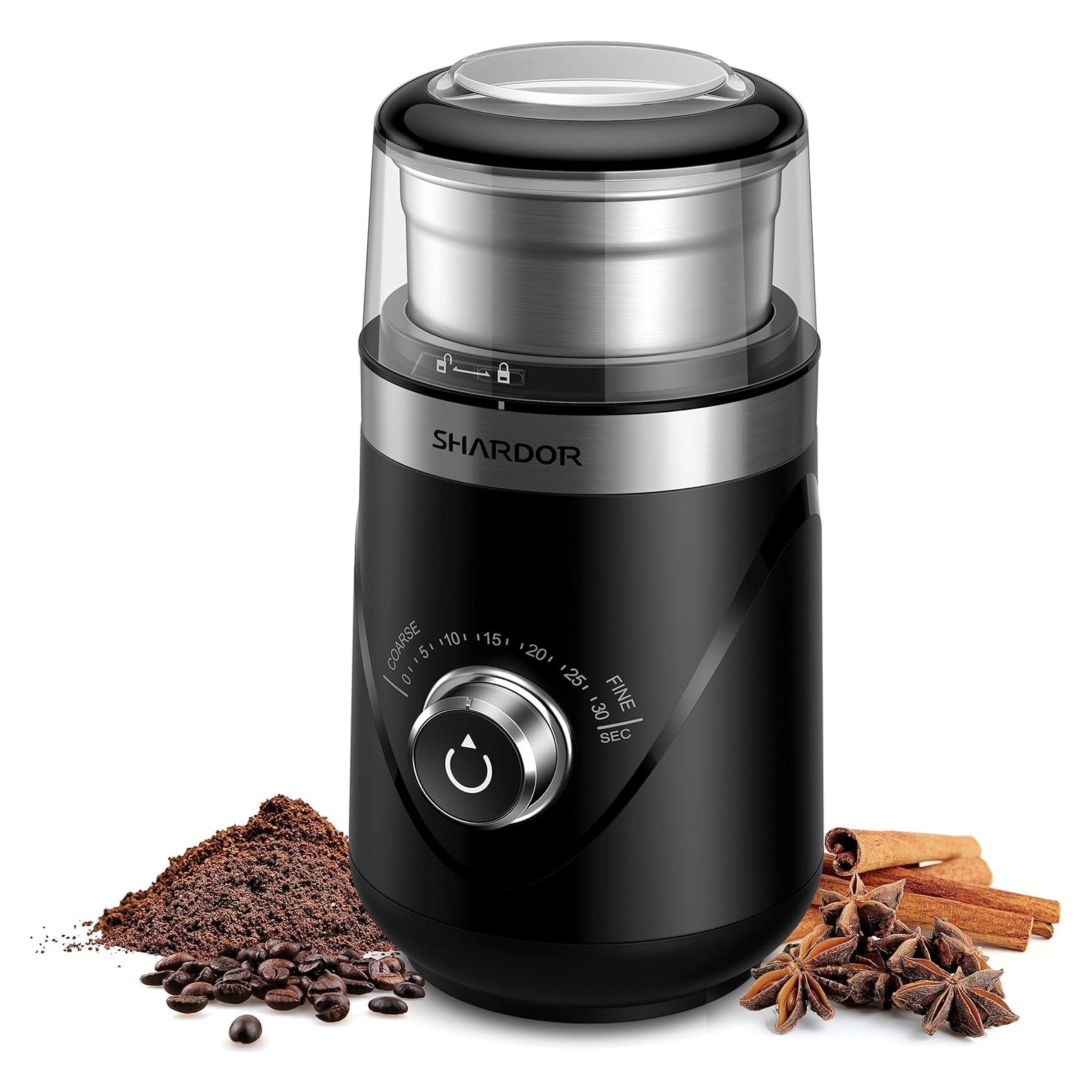 Molino de café eléctrico SHARDOR CG638B, 70.87g, negro