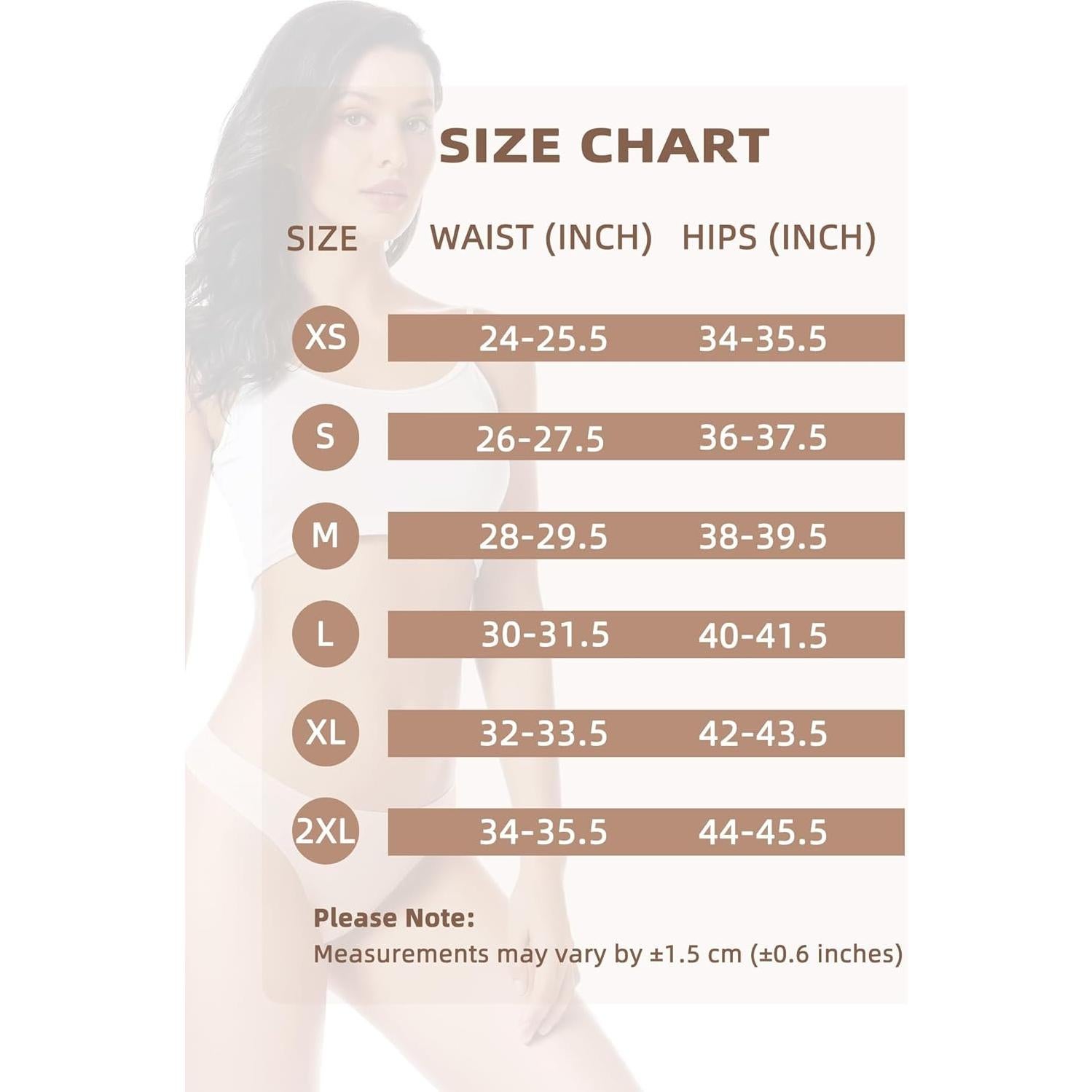 Ropa Interior Sin Costuras Voenxe para Mujeres - 5 Piezas