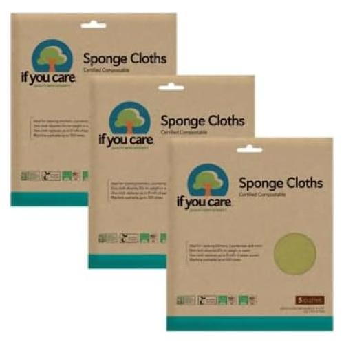 Paños de Esponja Reutilizables Si Te Importa - 3 Unidades 100% Naturales