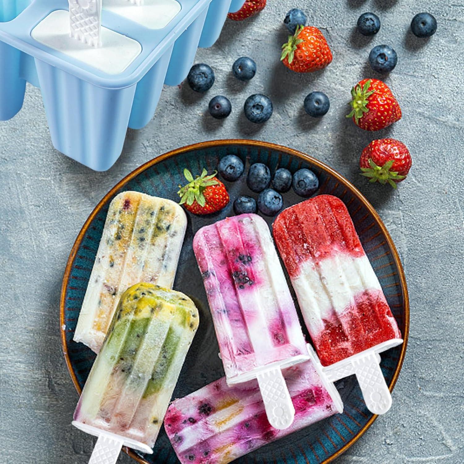 Moldes de Silicona para Paletas Lerryone 10 Piezas BPA Libre