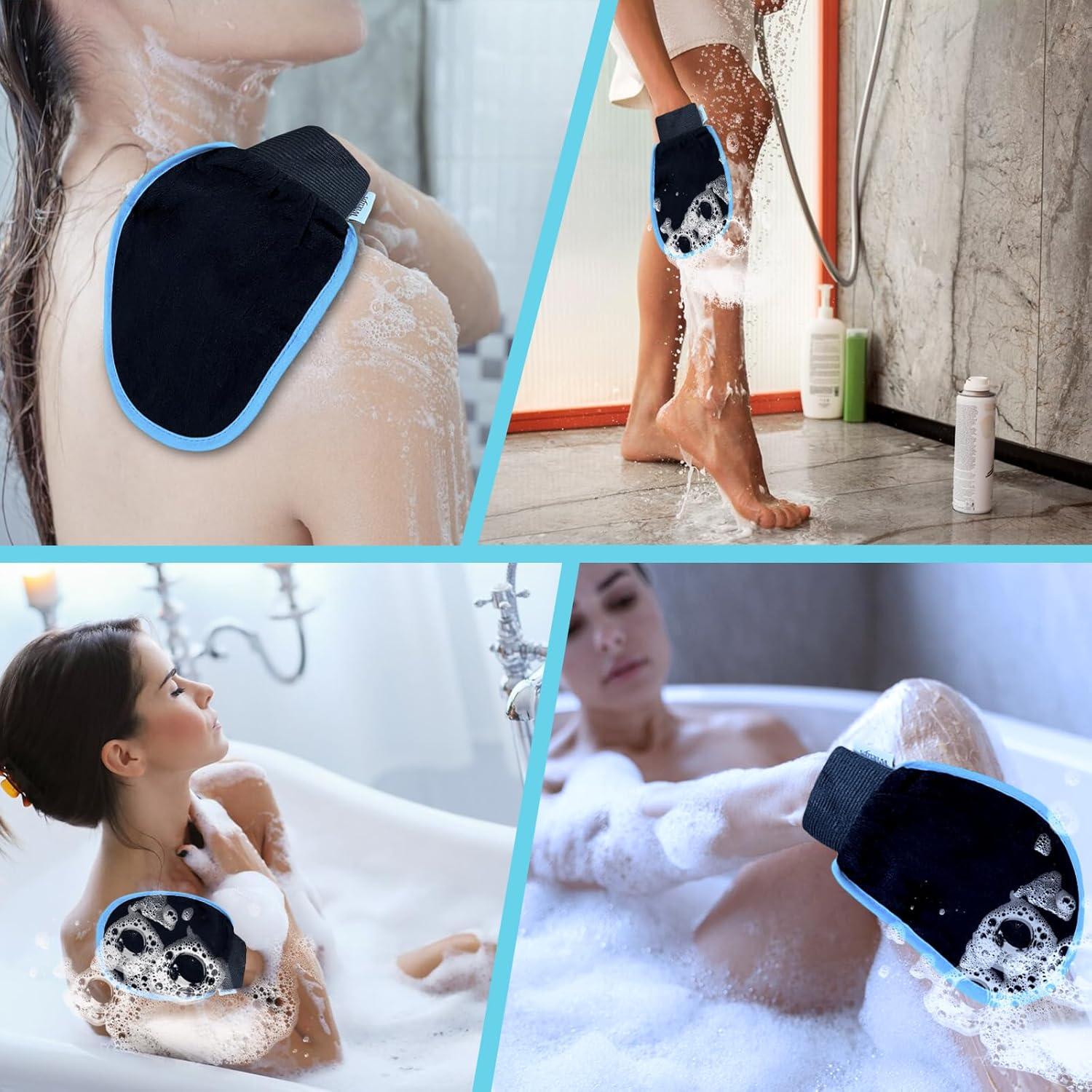 Mitón Exfoliante Corporal Coreano Wikups - Negro 1 Pcs