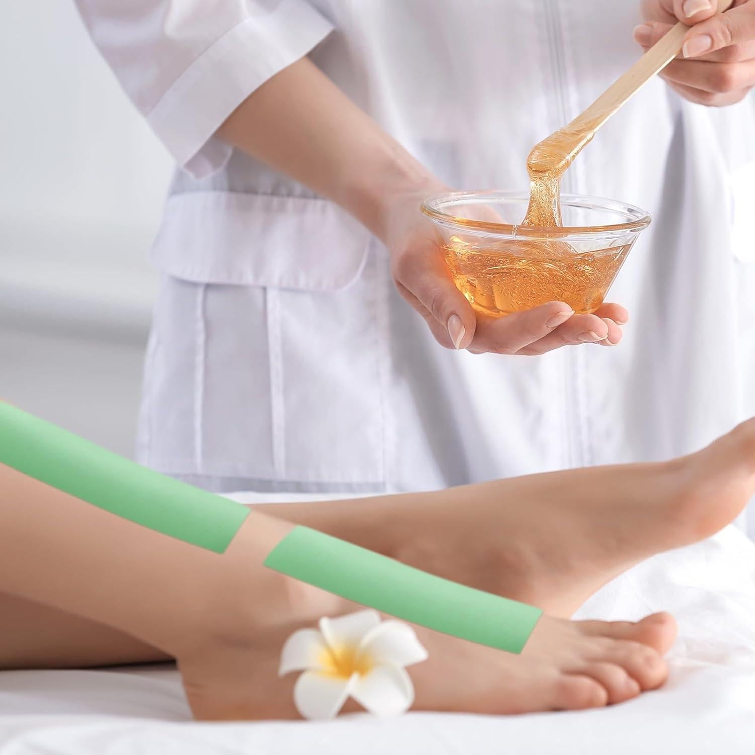 Kit de Depilación con Tiras de Cera Yaomiao 250 Piezas Verde