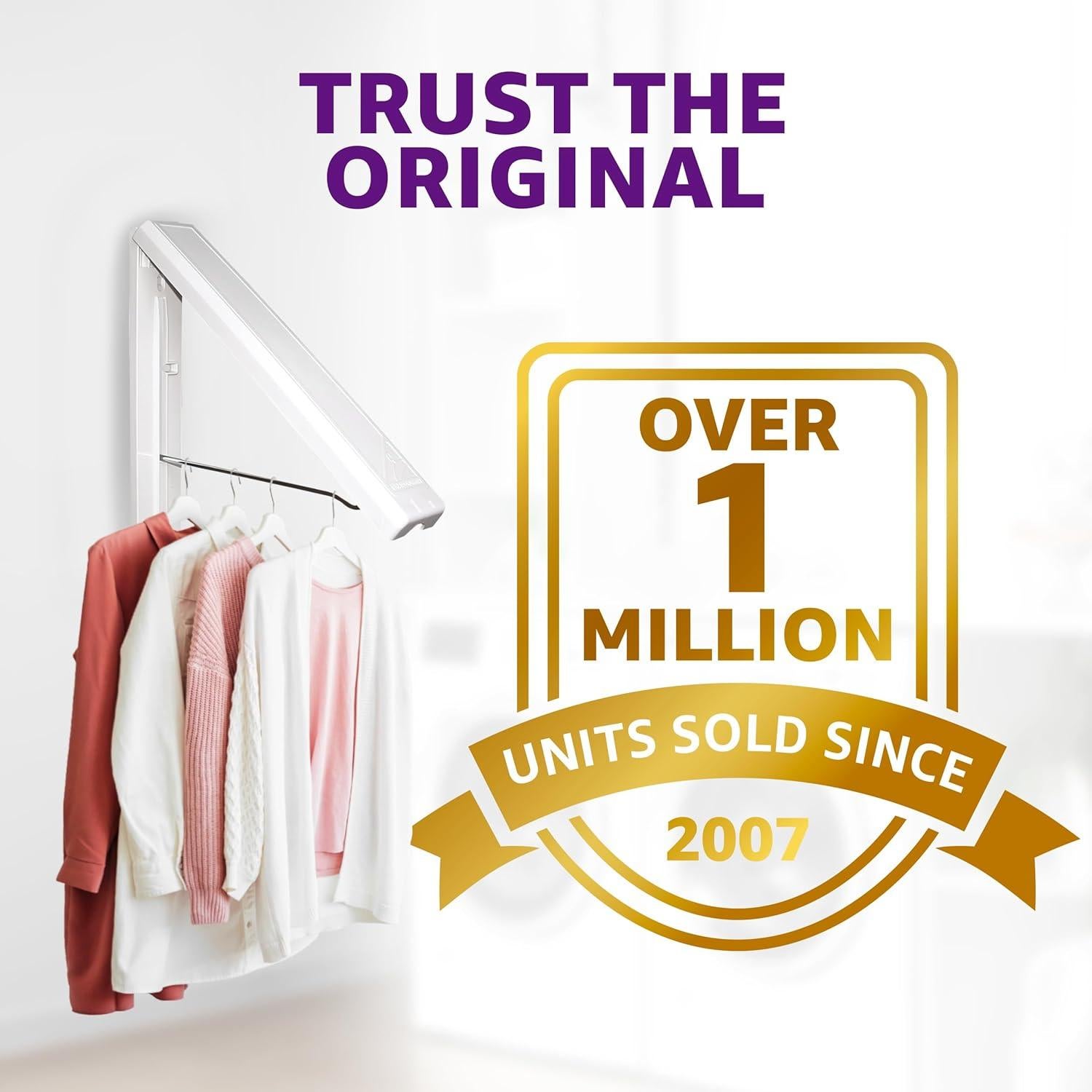 Estante de Secado Montado en Pared InstaHanger 30.48cm Blanco