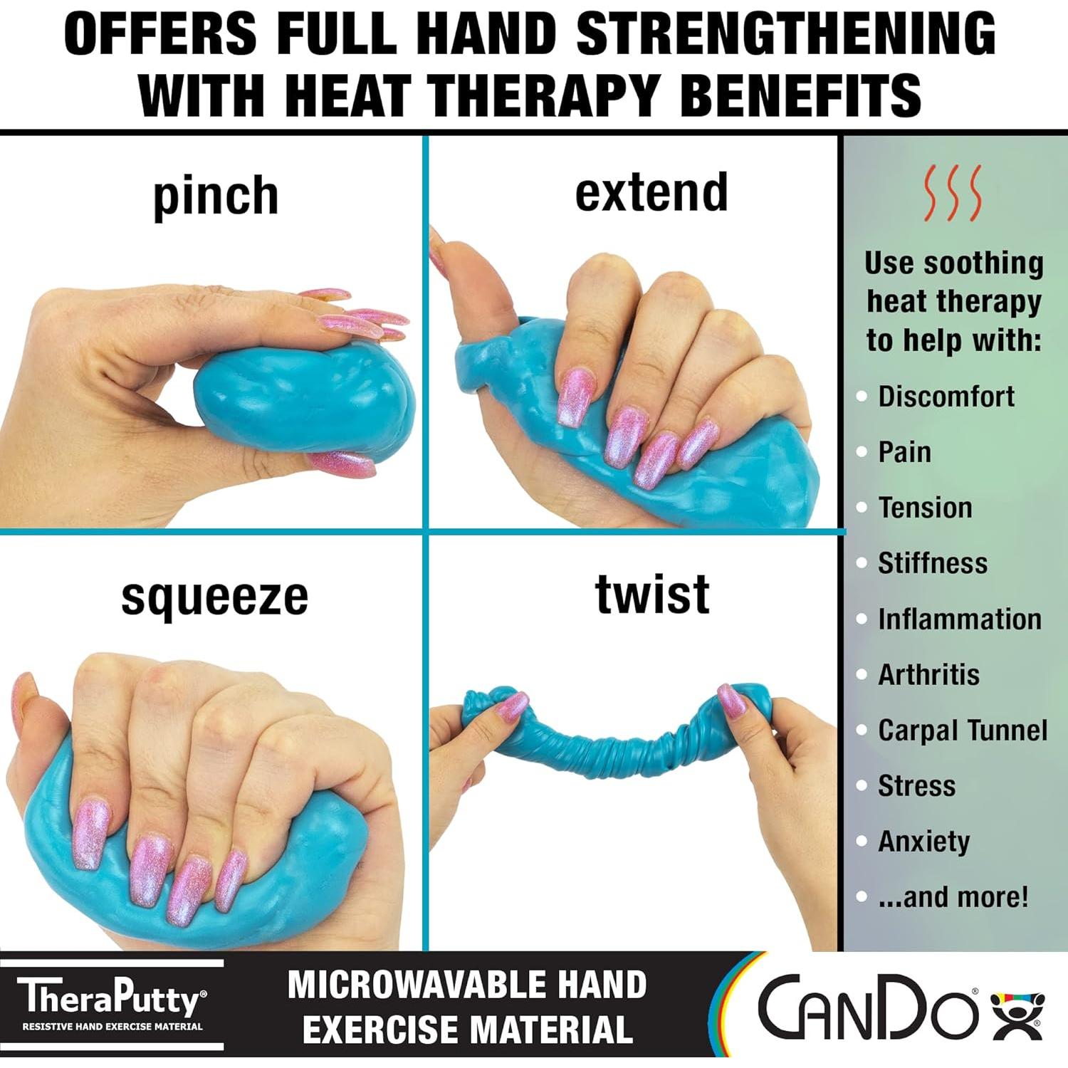 CanDo TheraPutty Masilla Calentable para Manos Firme 85 g