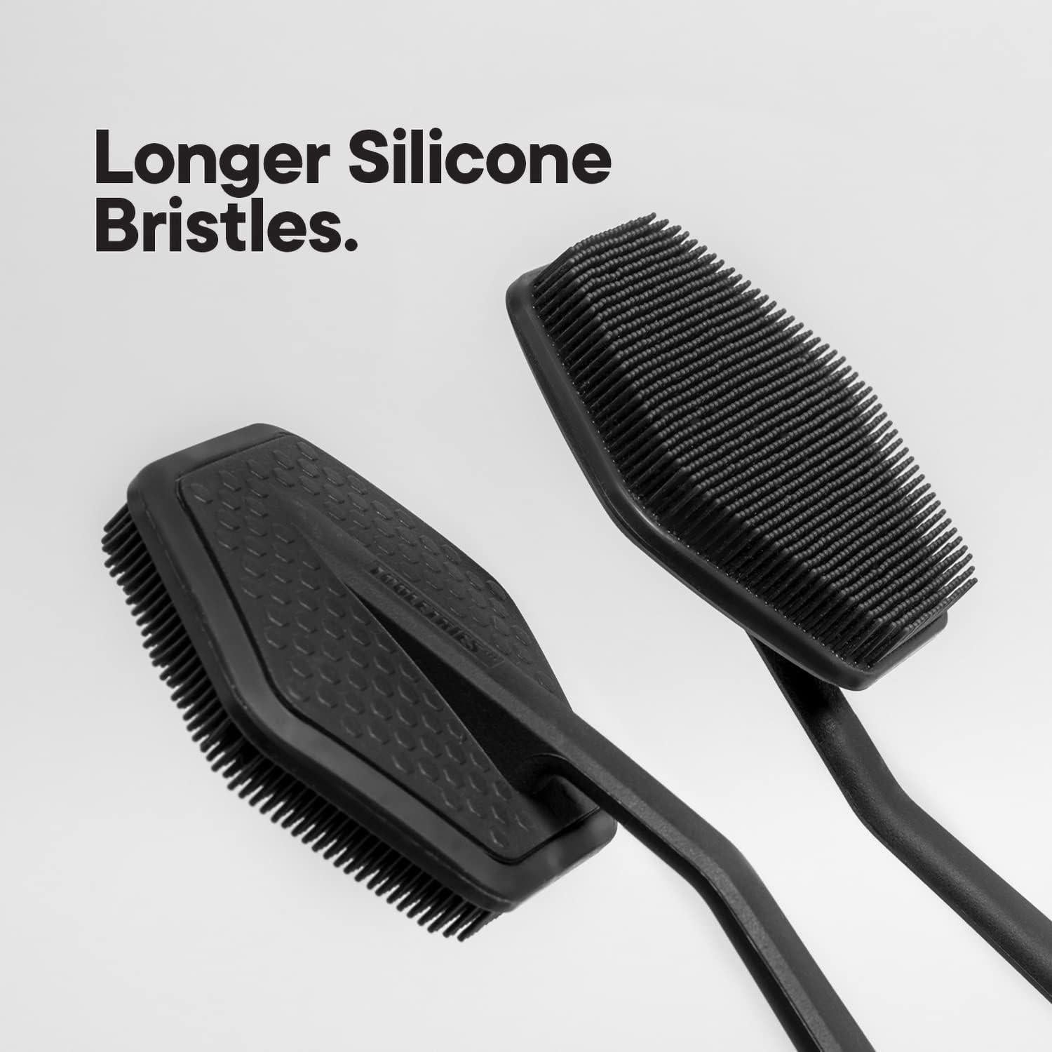 Exfoliante de Espalda de Silicona Tooletries - Carbón