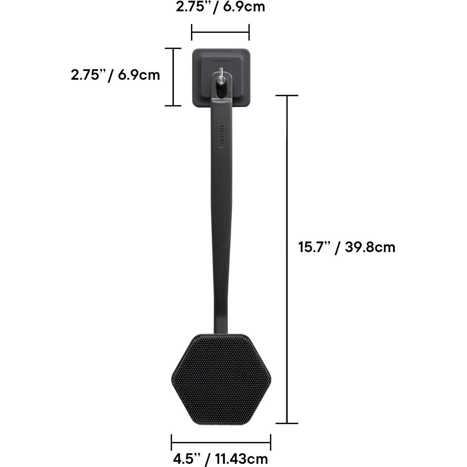 Exfoliante de Espalda de Silicona Tooletries - Carbón