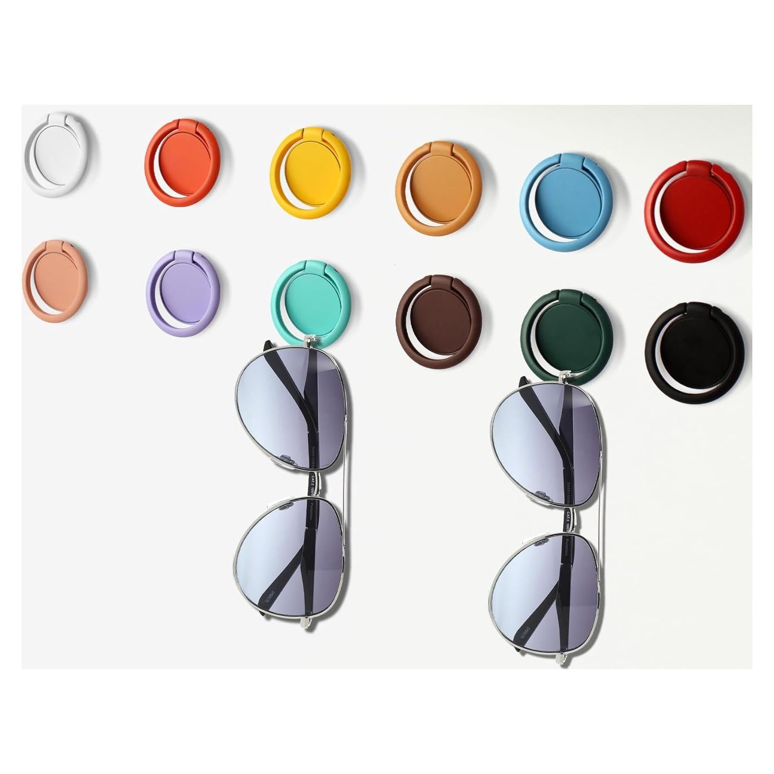 Soporte de Gafas de Sol Colorido MOUGIGI 12 PCS Pared