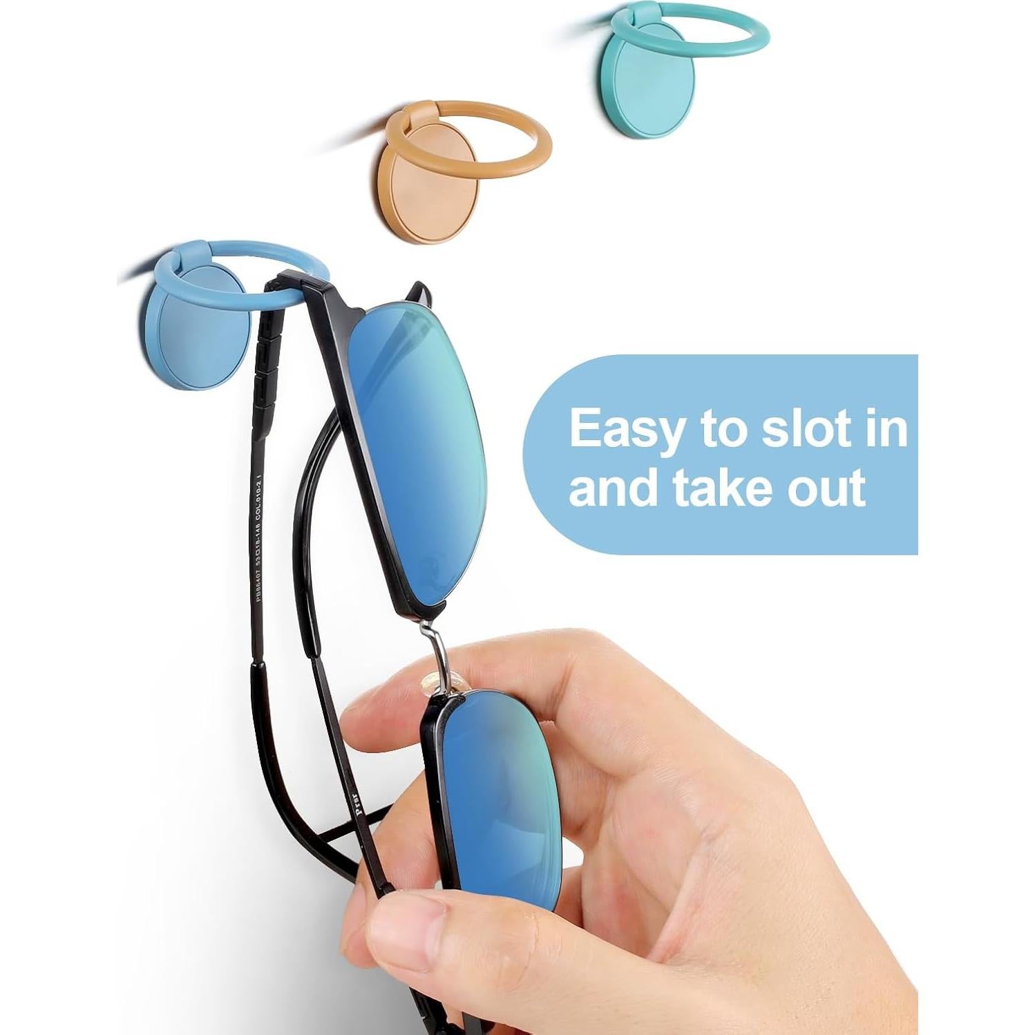 Soporte de Gafas de Sol Colorido MOUGIGI 12 PCS Pared