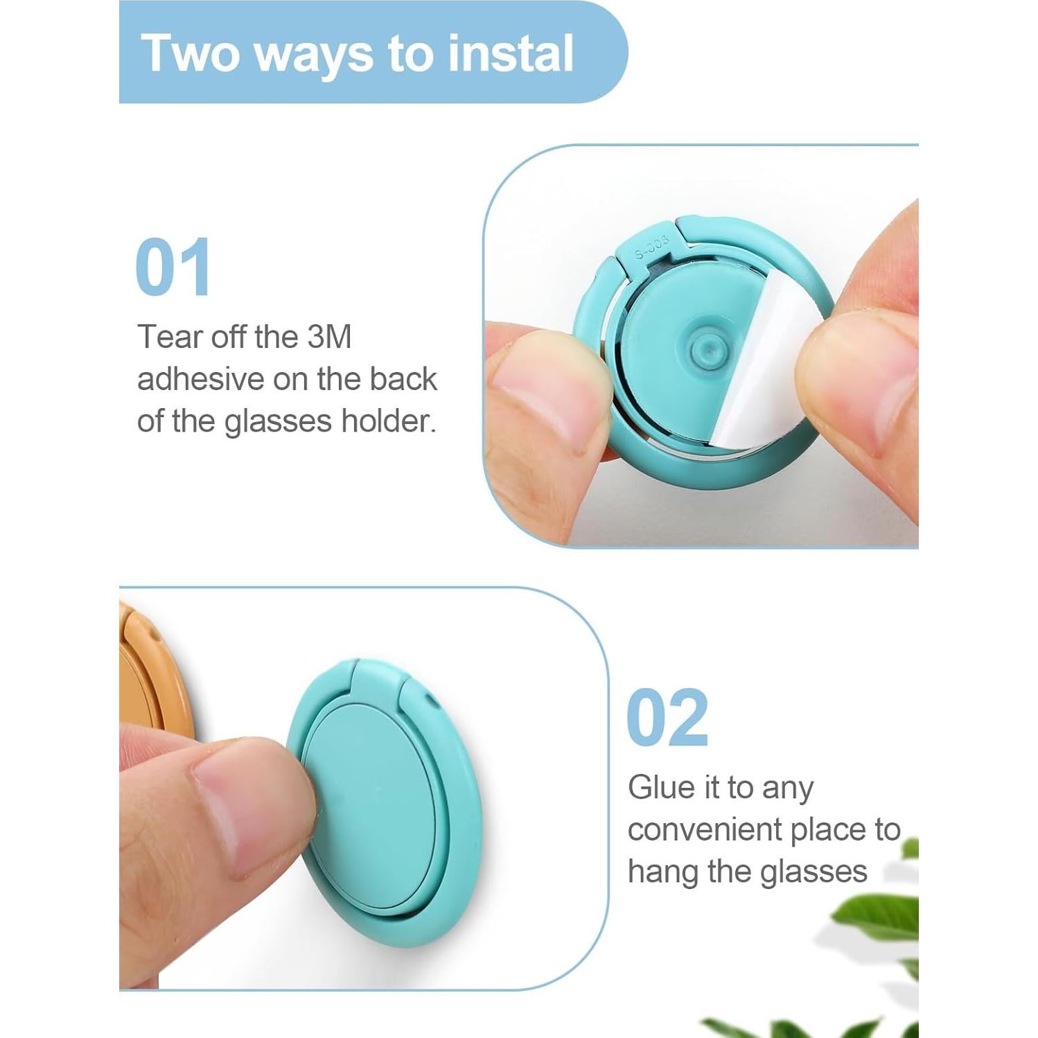 Soporte de Gafas de Sol Colorido MOUGIGI 12 PCS Pared