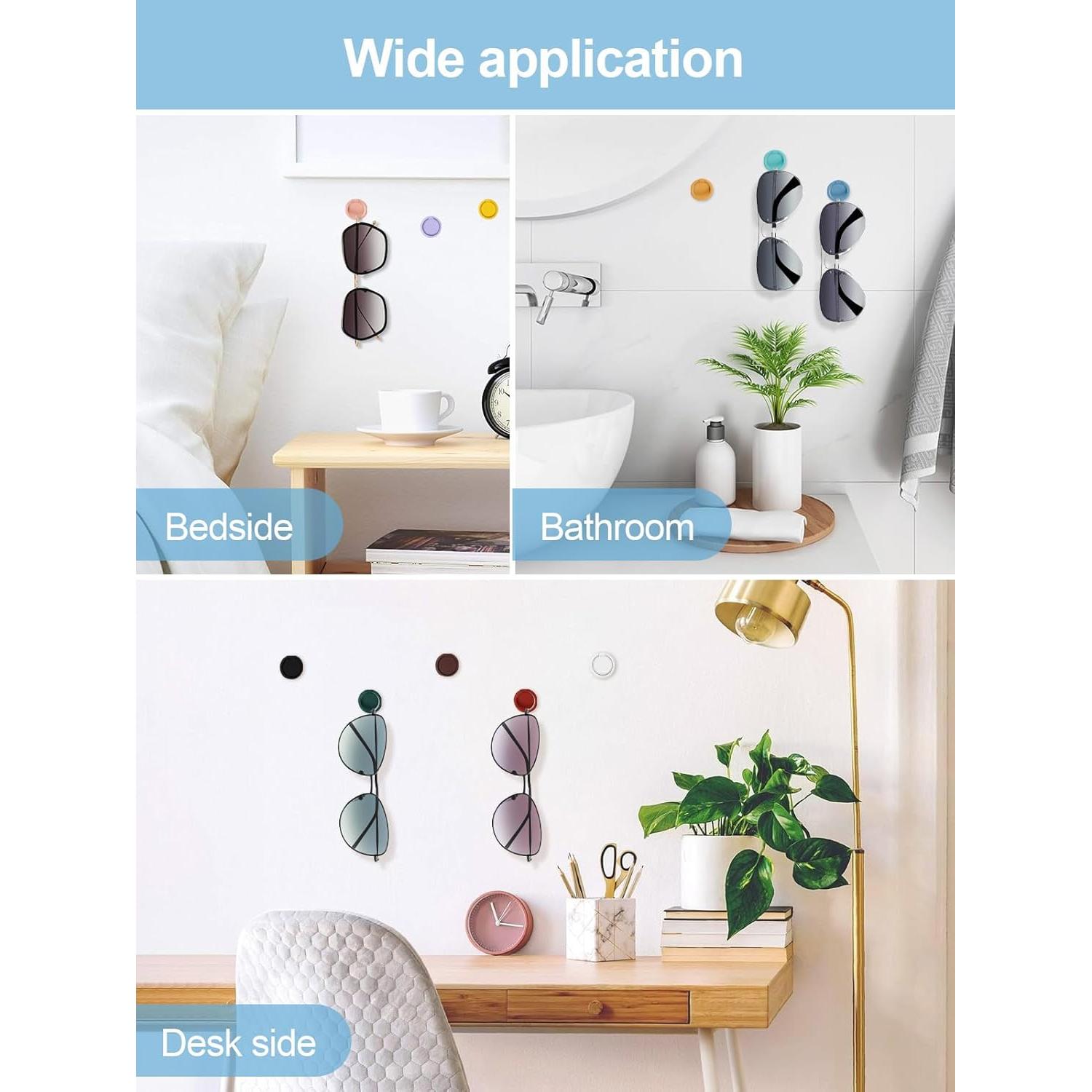 Soporte de Gafas de Sol Colorido MOUGIGI 12 PCS Pared