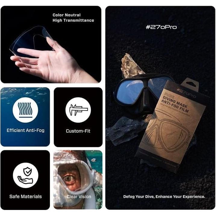 Película Anti-empañamiento 270Pro TATTOO para Máscaras de Buceo