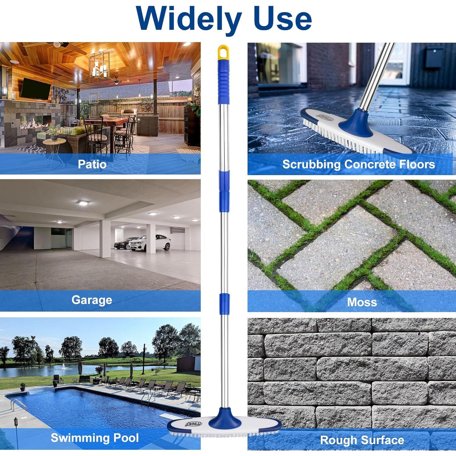 Cepillo de fregado ITTAHO con mango largo 131,5 cm para limpieza