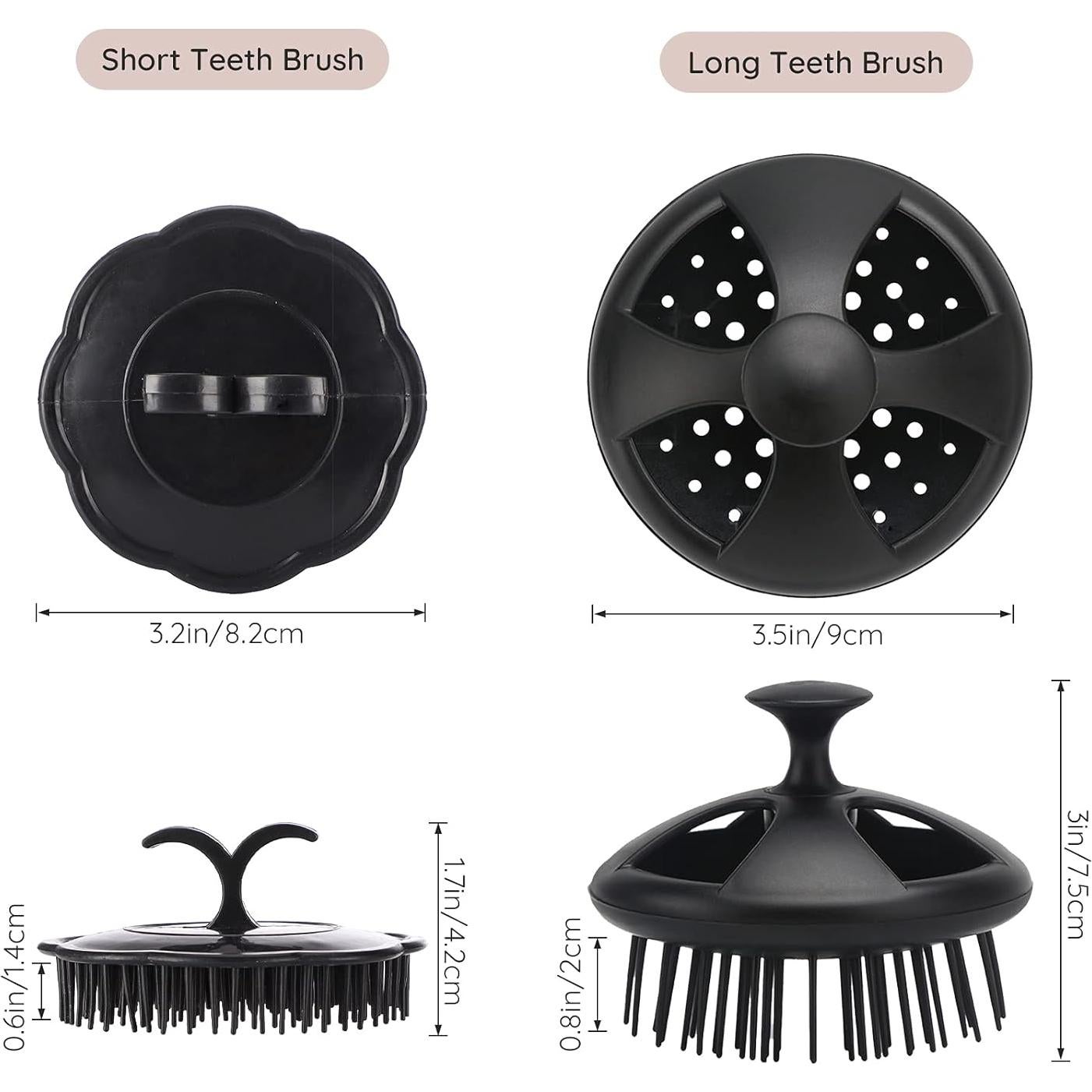 Juego de Cepillos de Masaje Segbeauty - Negro, 4 Piezas