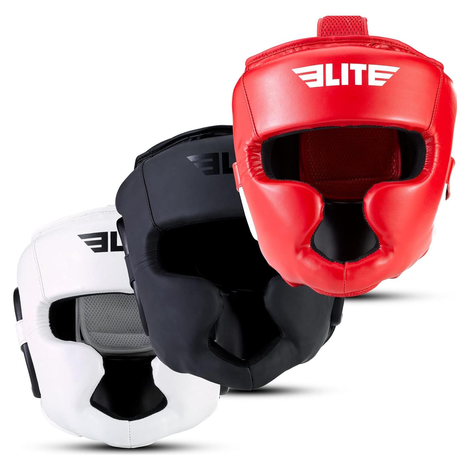 Casco de Boxeo Elite Sports Ajustable para MMA y Kickboxing