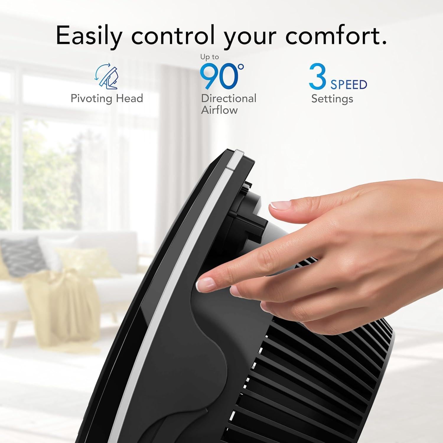 Ventilador Circulador de Aire Vornado 573T 48W Negro