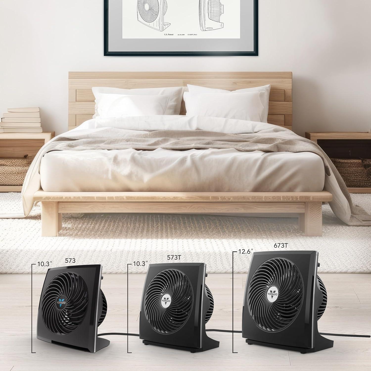 Ventilador Circulador de Aire Vornado 573T 48W Negro